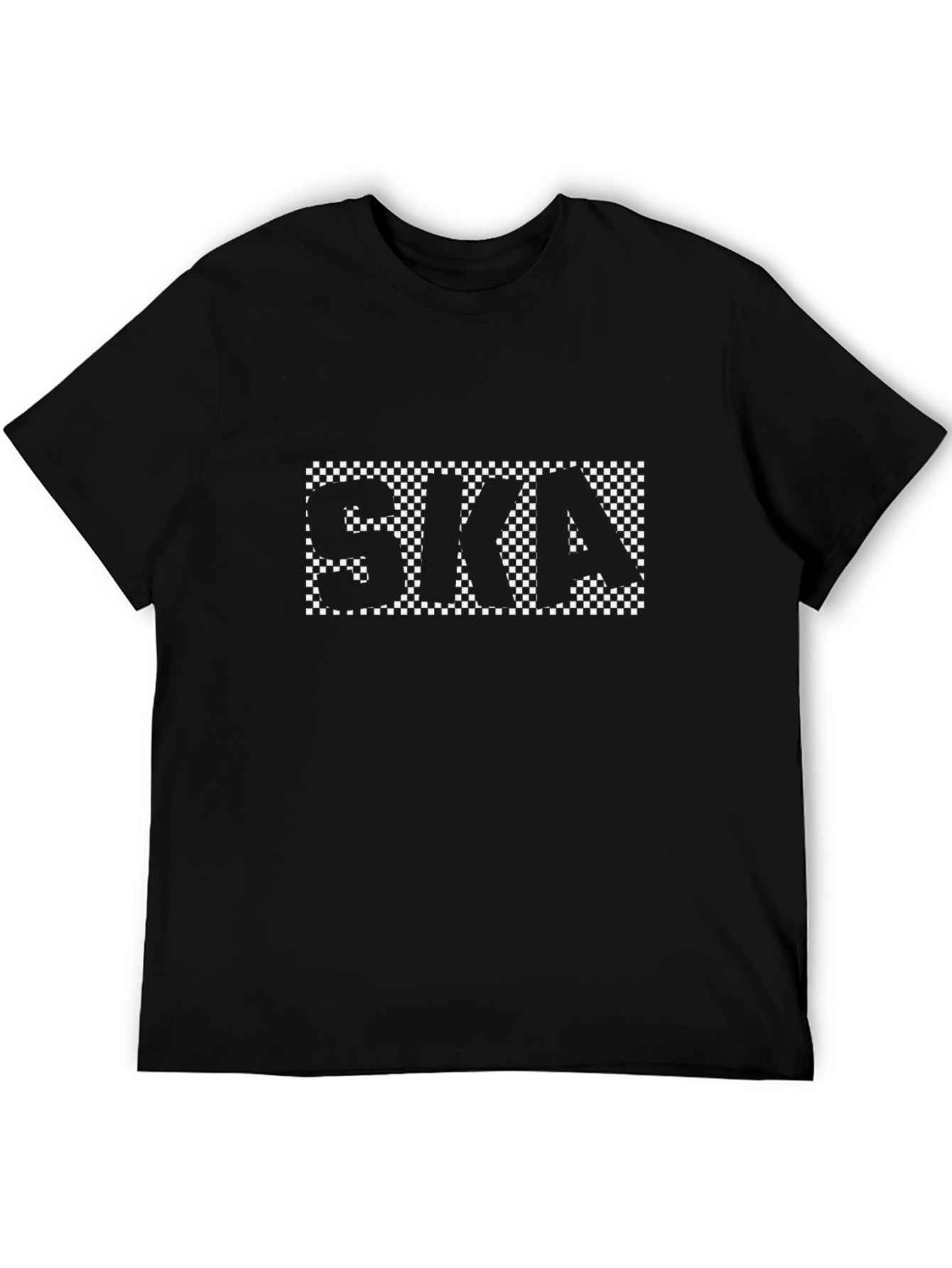 SKA Checkerboard Graphic Tee - Black