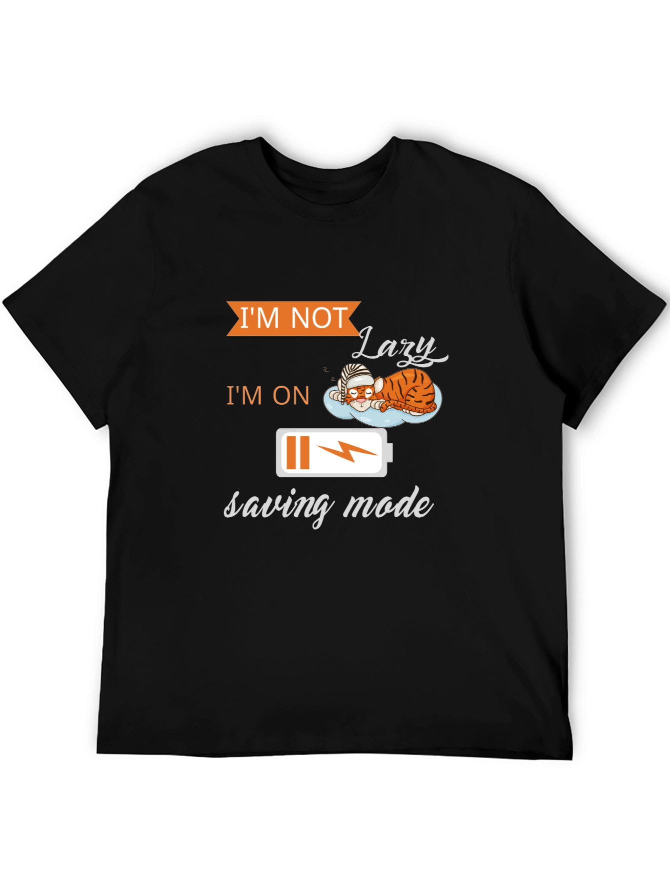 Lazy Saving Mode T-Shirt - Funny Graphic Tee