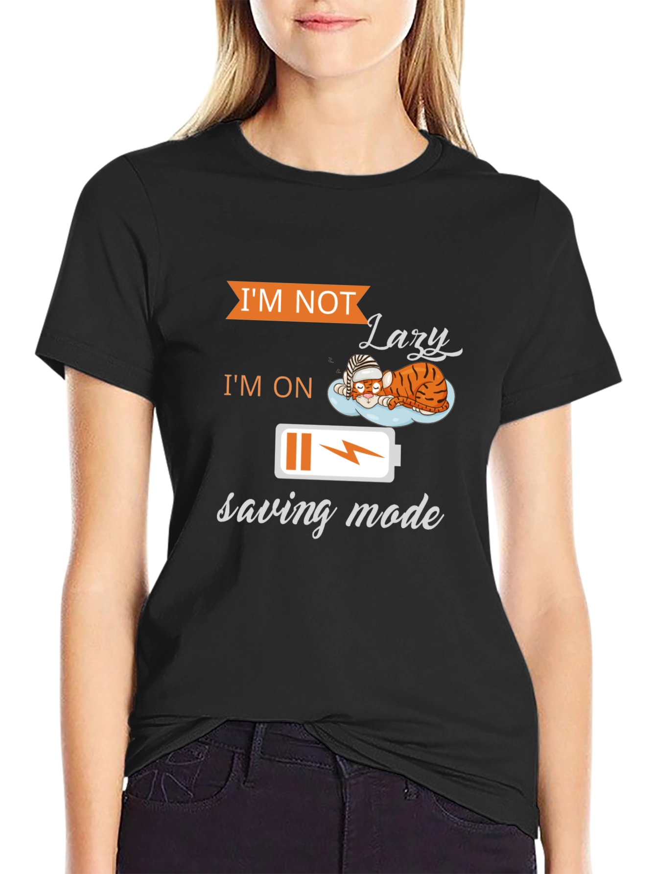 Lazy Saving Mode T-Shirt - Funny Graphic Tee