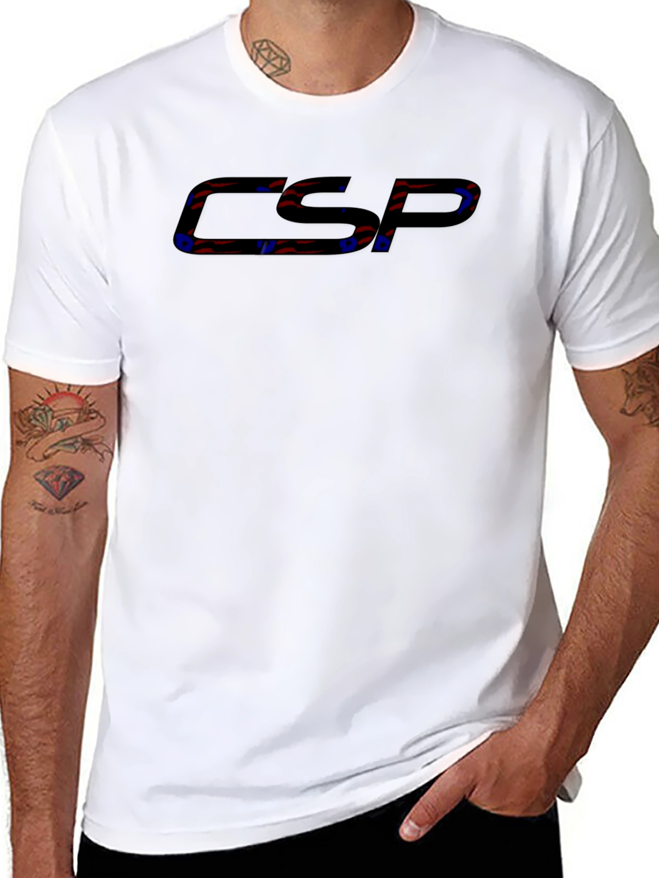 CSP Black T-Shirt Stylish Graphic Tee