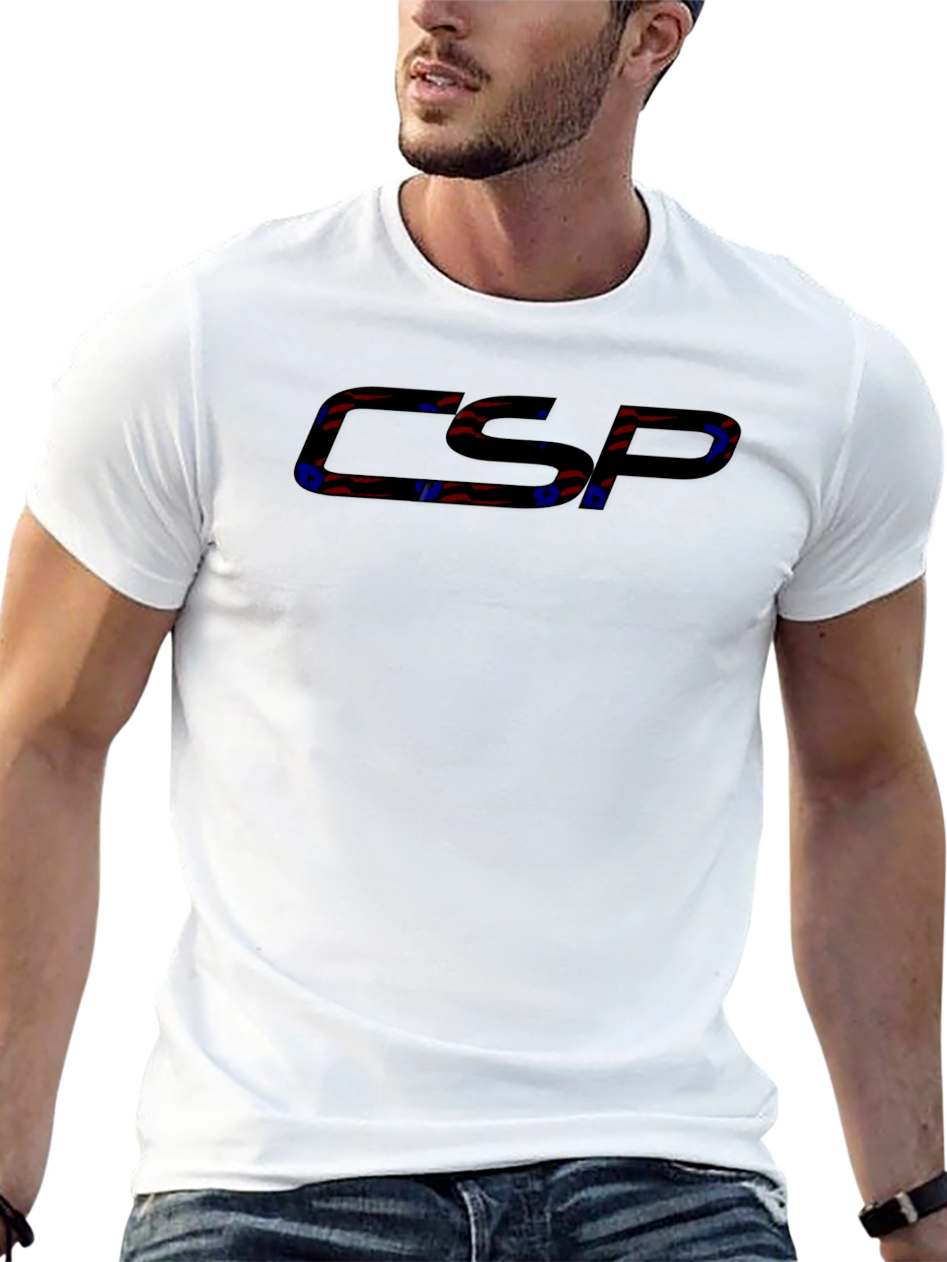 CSP Black T-Shirt Stylish Graphic Tee
