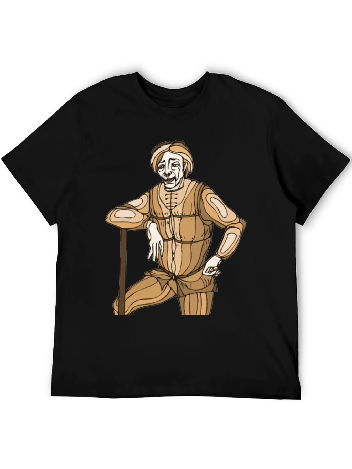Retro Cartoon Graphic Tee - Black