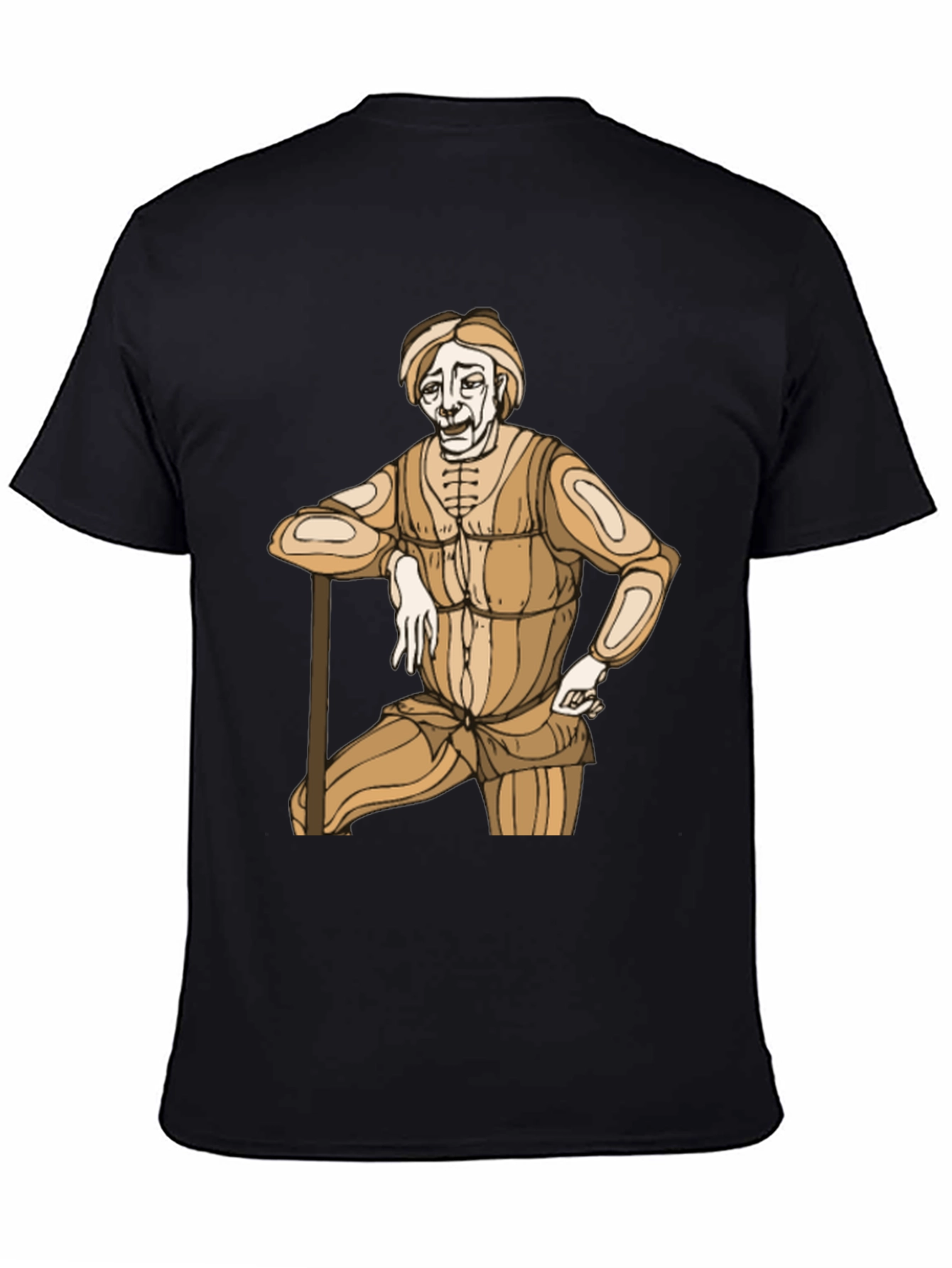 Retro Cartoon Graphic Tee - Black
