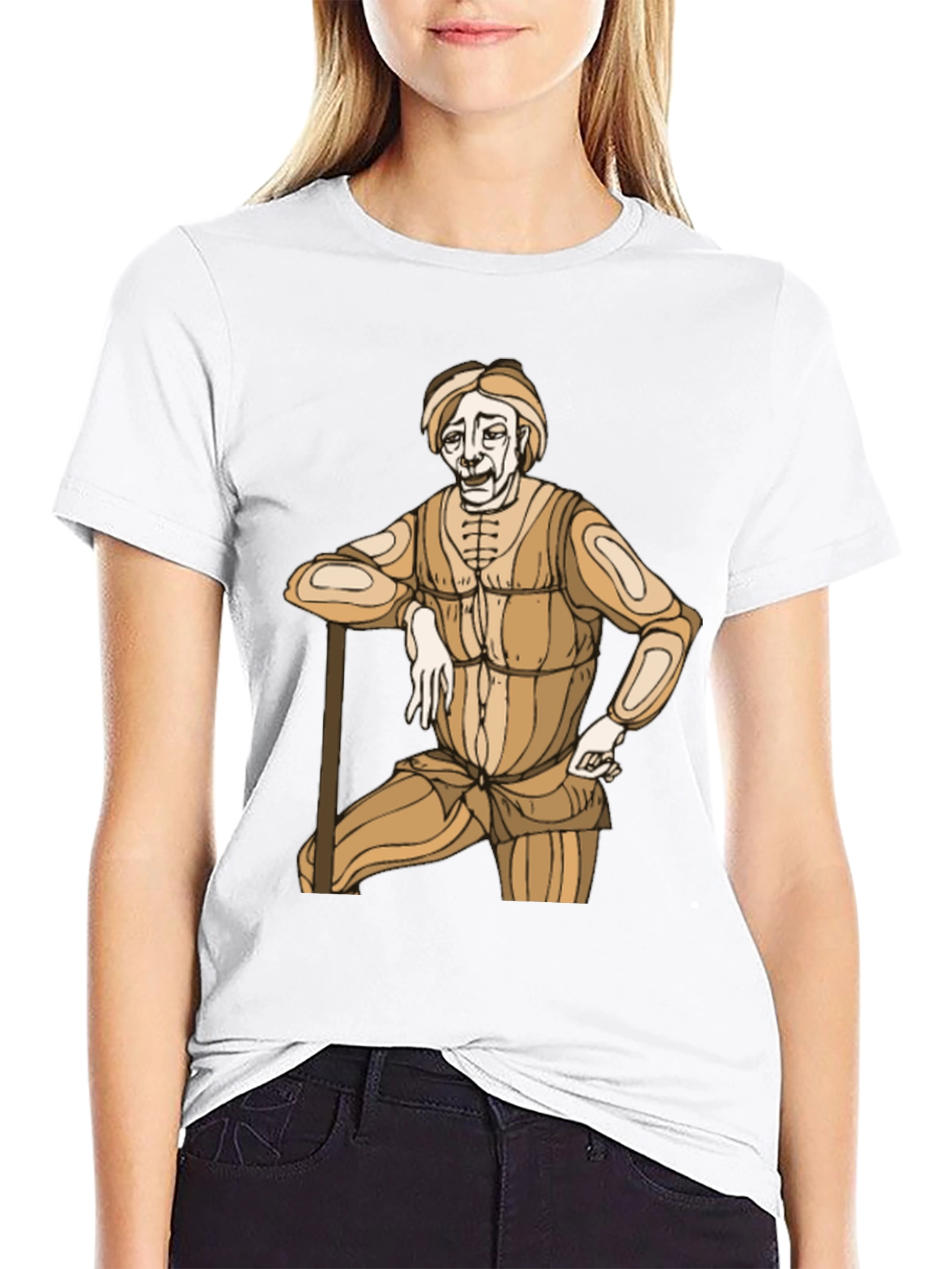 Retro Cartoon Graphic Tee - Black
