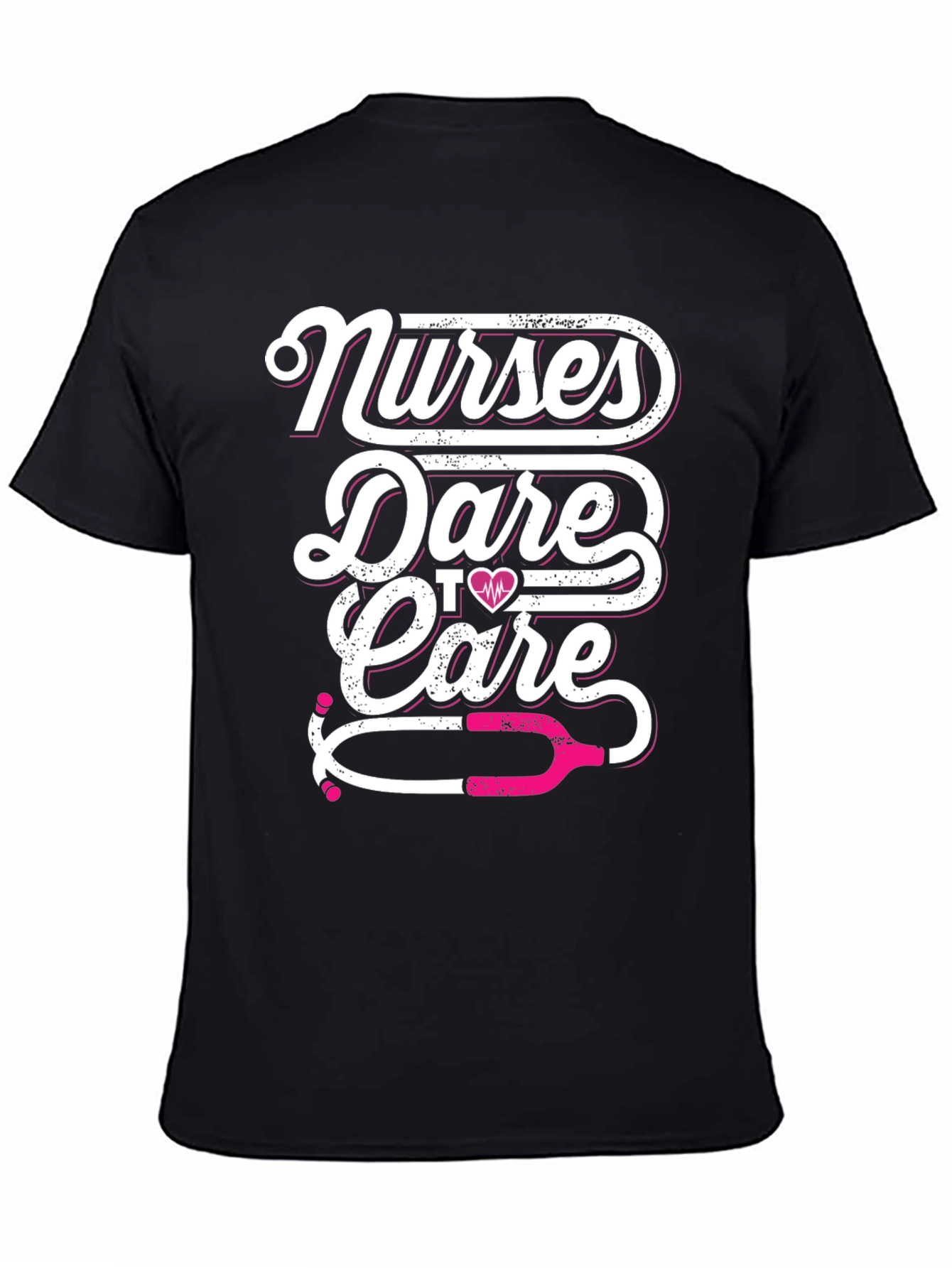 Nurses Dare to Care Black T-Shirt