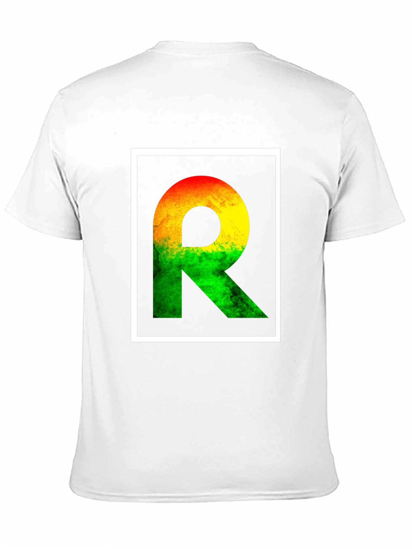 Rasta R Letter T-Shirt - Reggae Style Graphic Tee