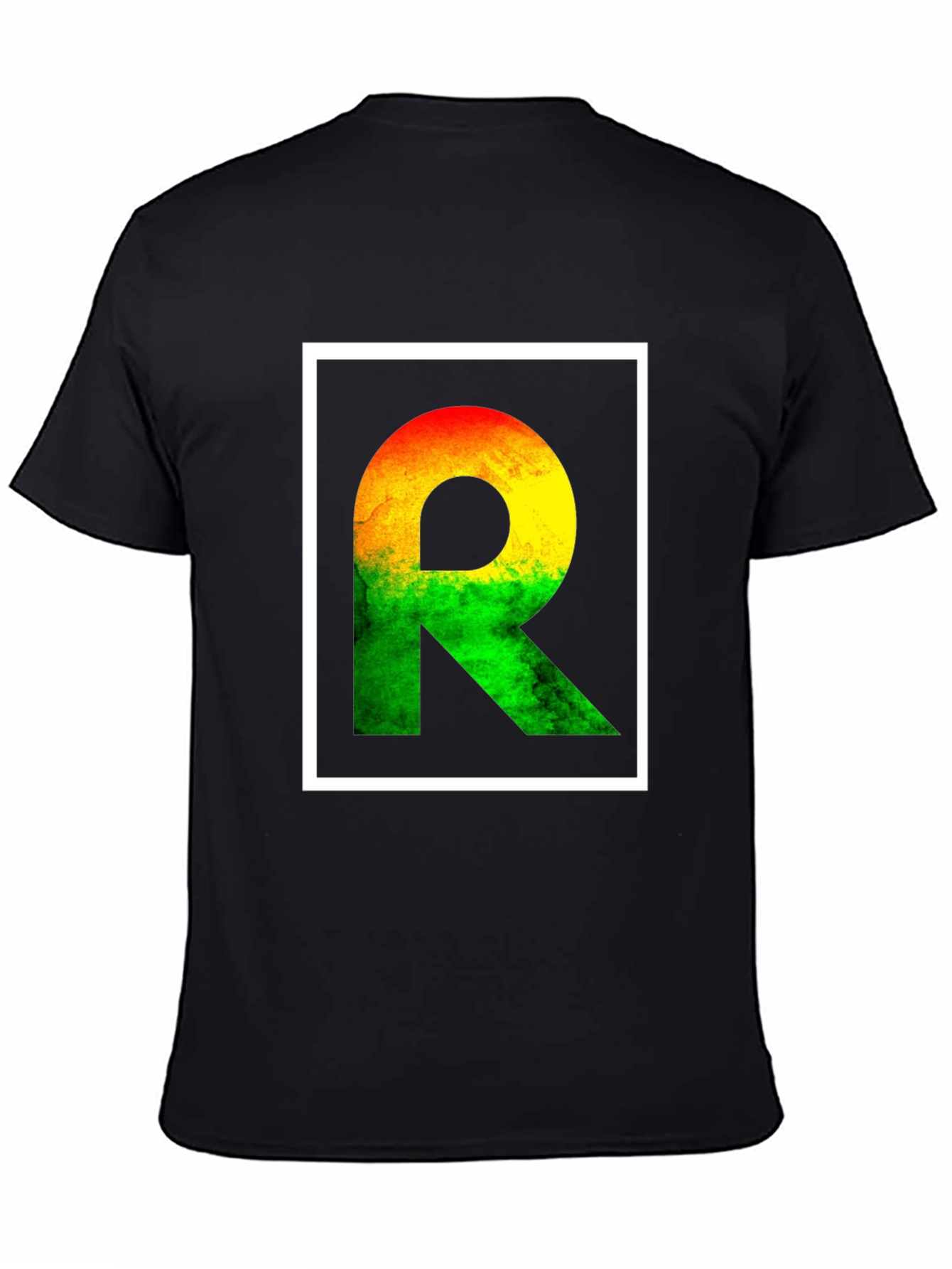 Rasta R Letter T-Shirt - Reggae Style Graphic Tee