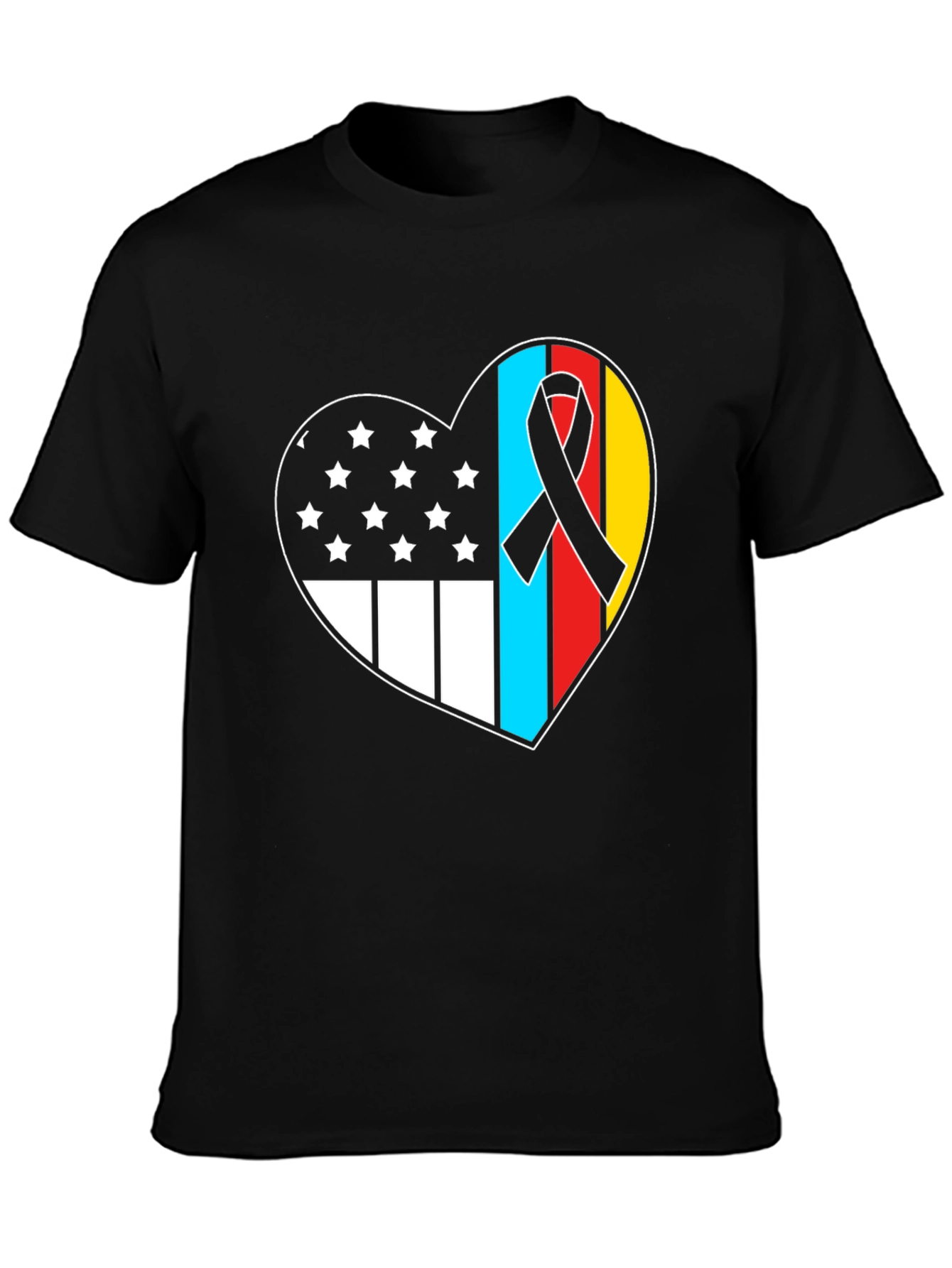 Heart Flag Patriotic T-Shirt