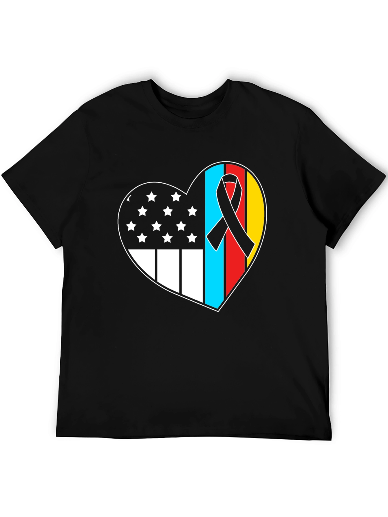 Heart Flag Patriotic T-Shirt
