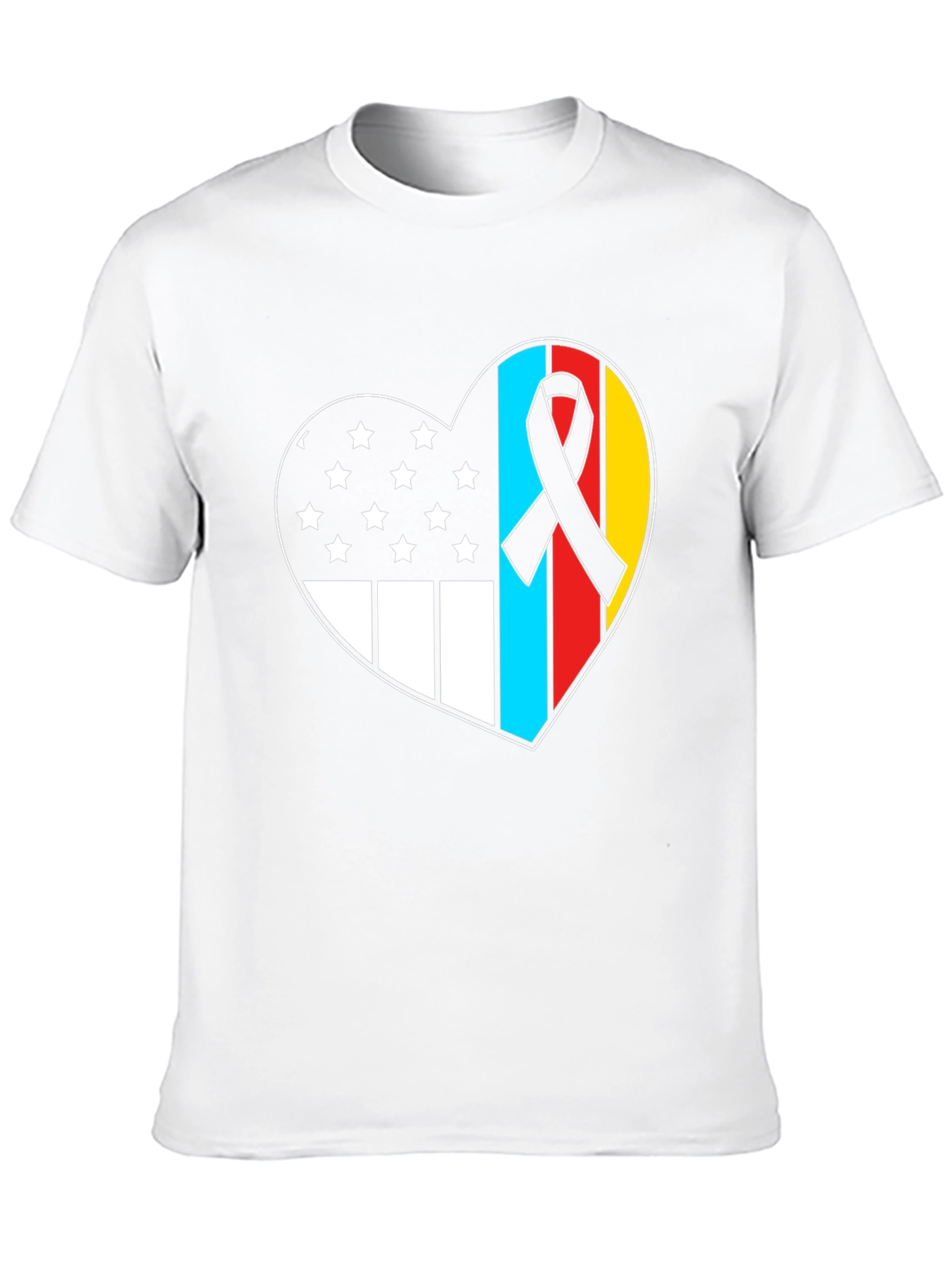 Heart Flag Patriotic T-Shirt