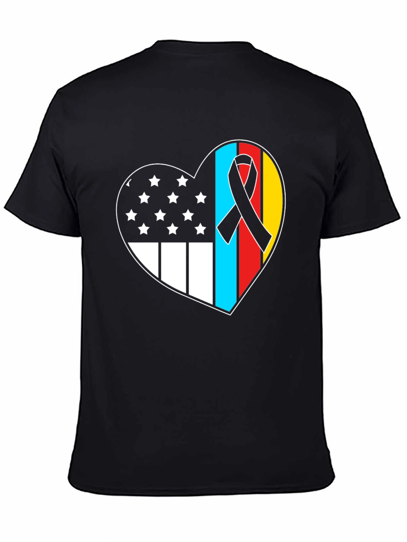 Heart Flag Patriotic T-Shirt