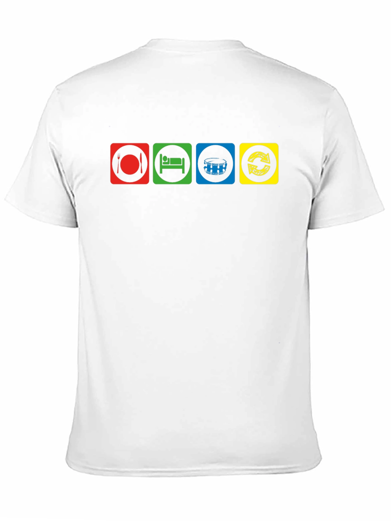 Eat Sleep Drum Repeat Black T-Shirt