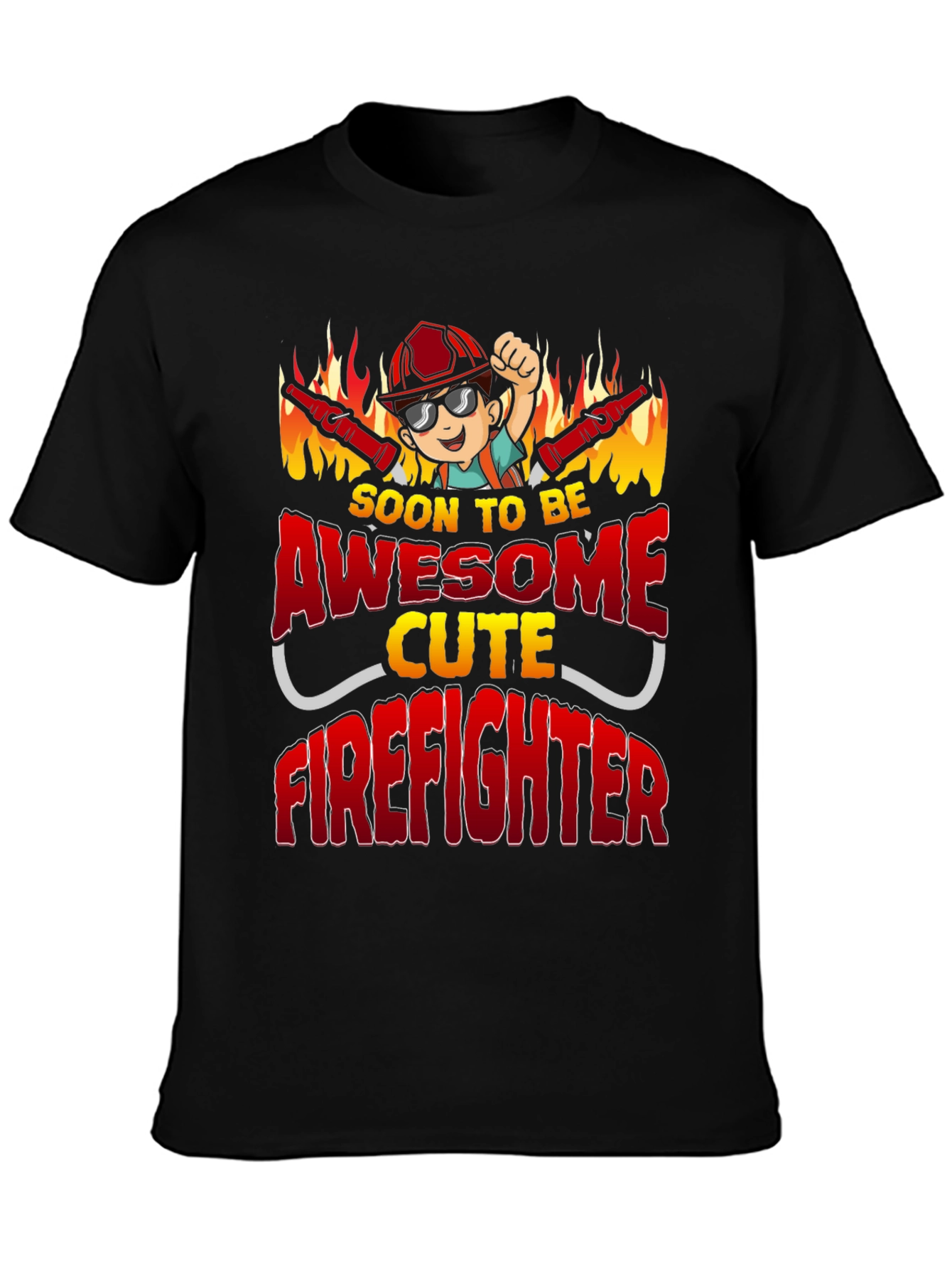 Awesome Cute Firefighter T-Shirt