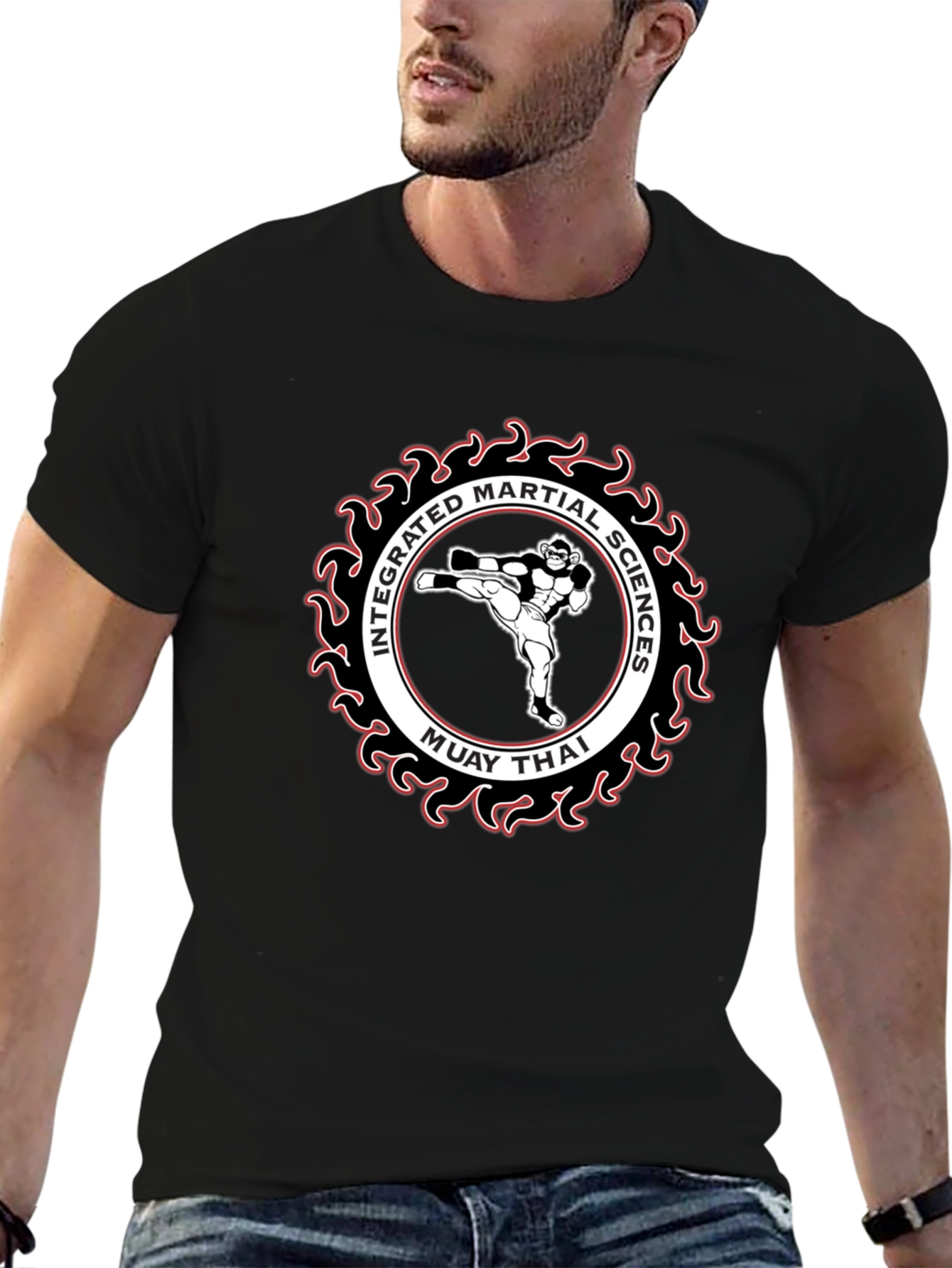 Muay Thai Martial Arts Black T-Shirt