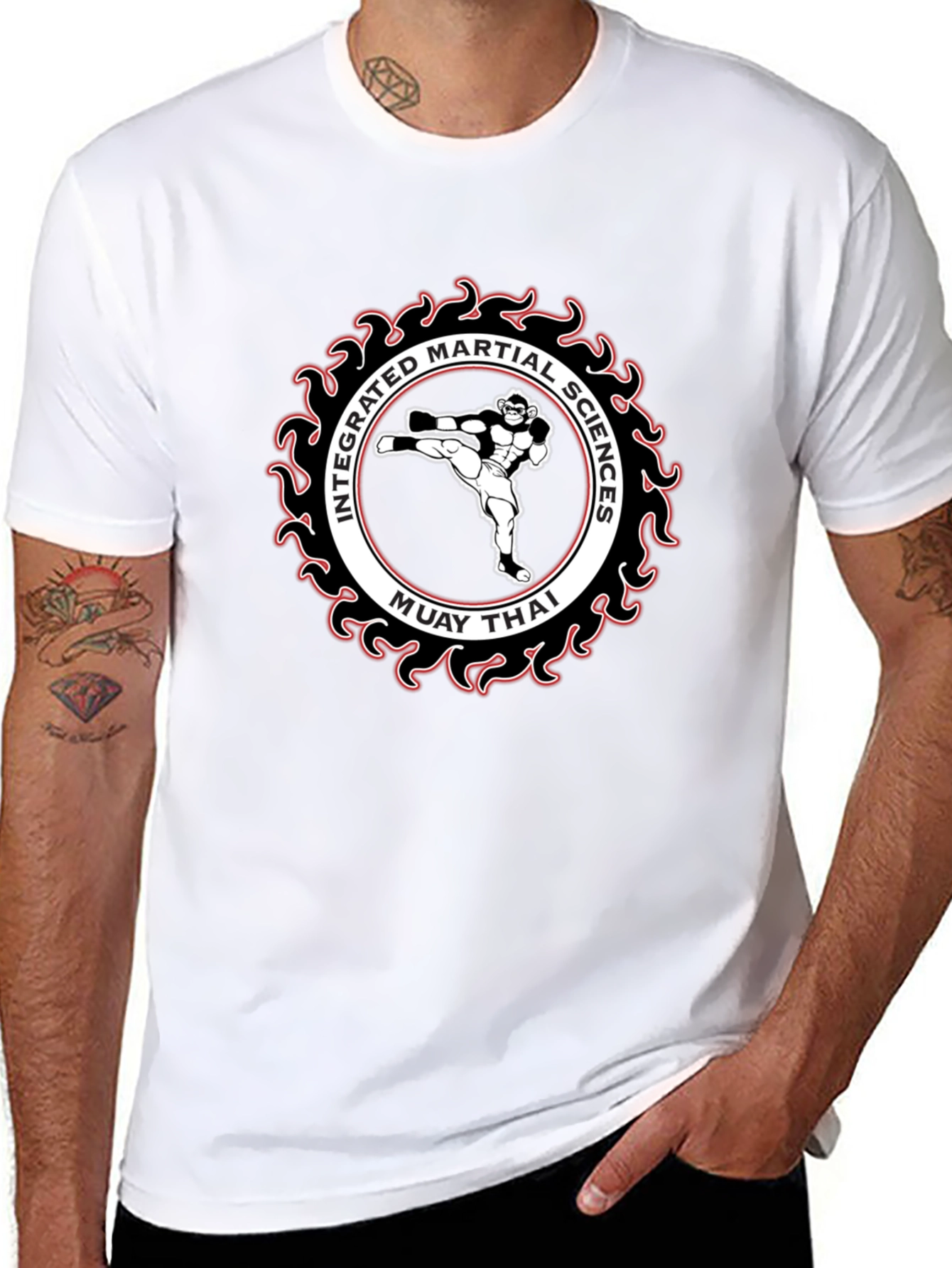 Muay Thai Martial Arts Black T-Shirt