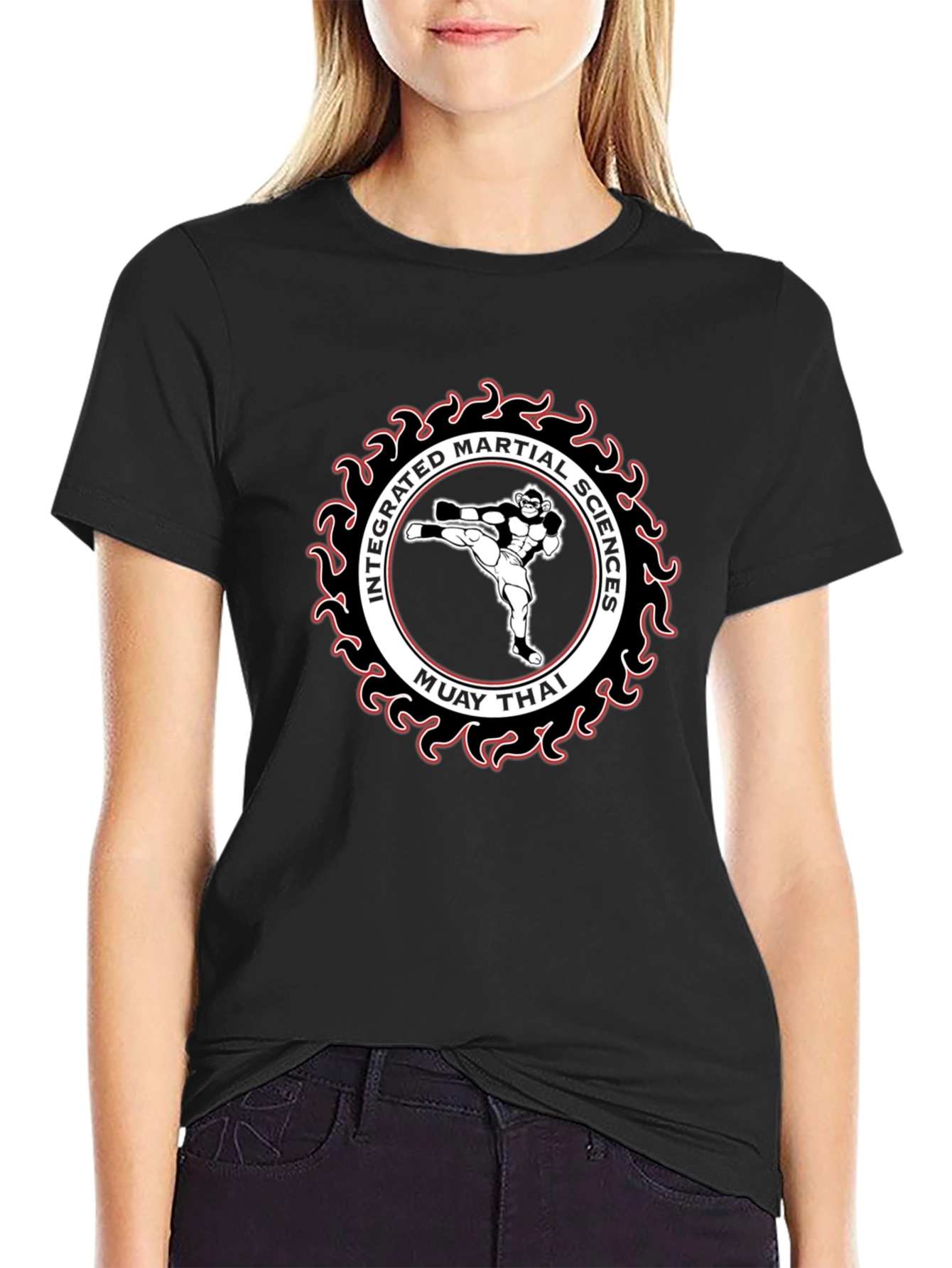 Muay Thai Martial Arts Black T-Shirt