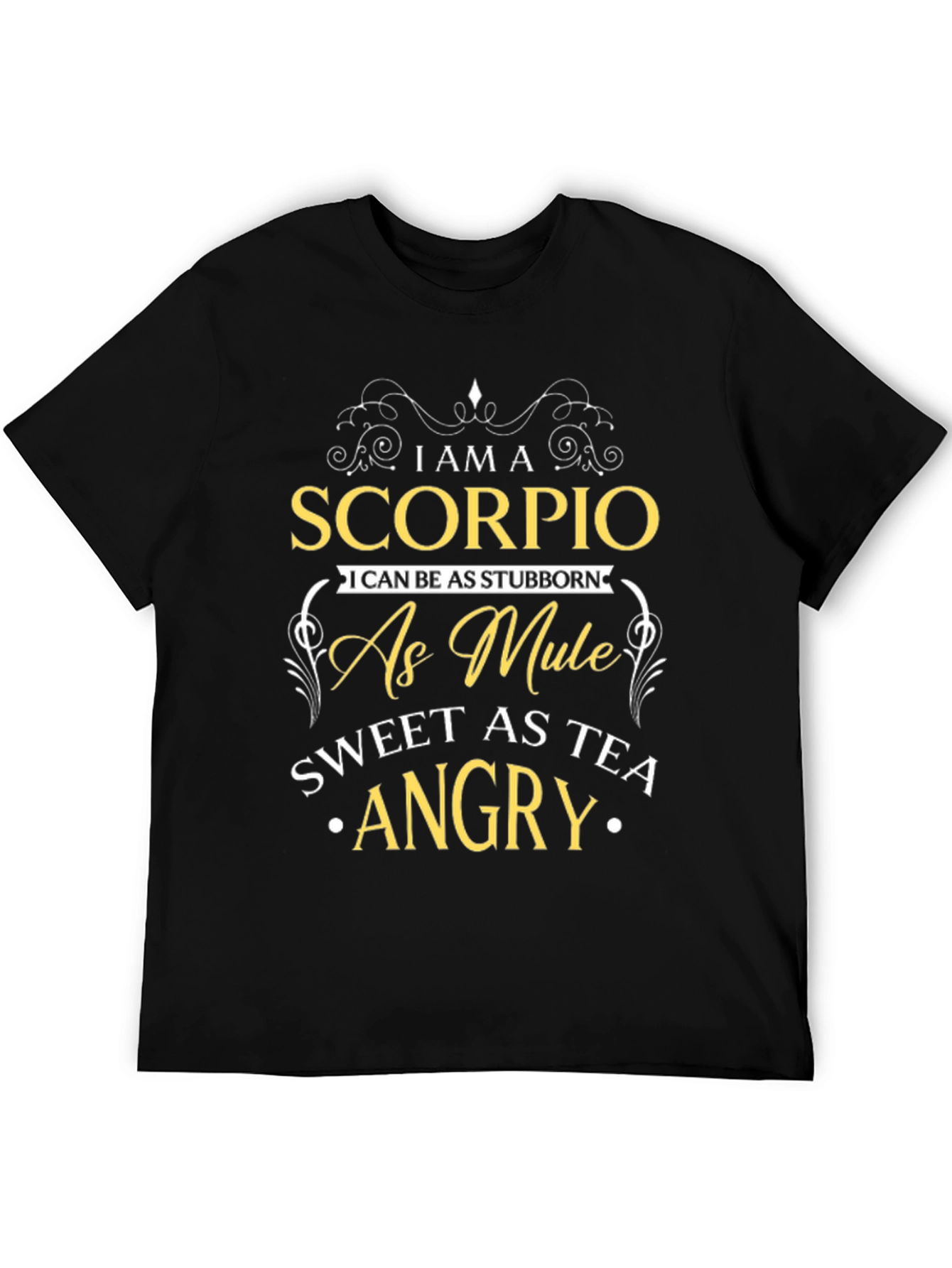 Scorpio Stubborn Mule Black Tee