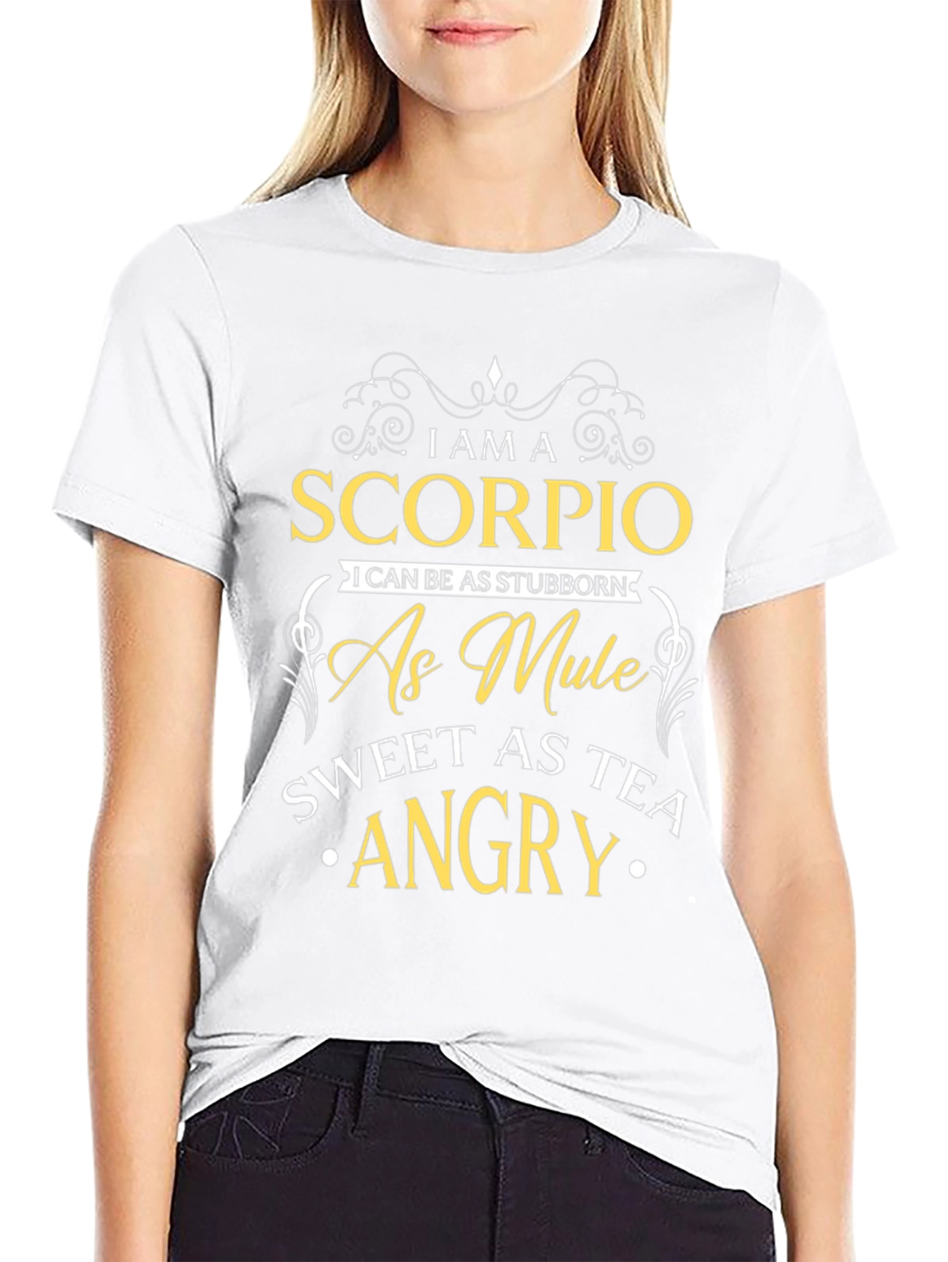 Scorpio Stubborn Mule Black Tee