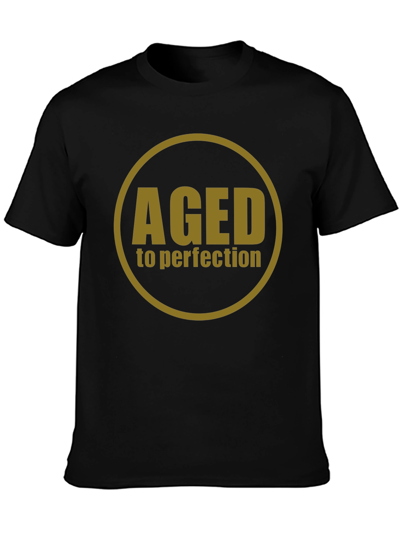 Aged to Perfection Black Graphic Tee