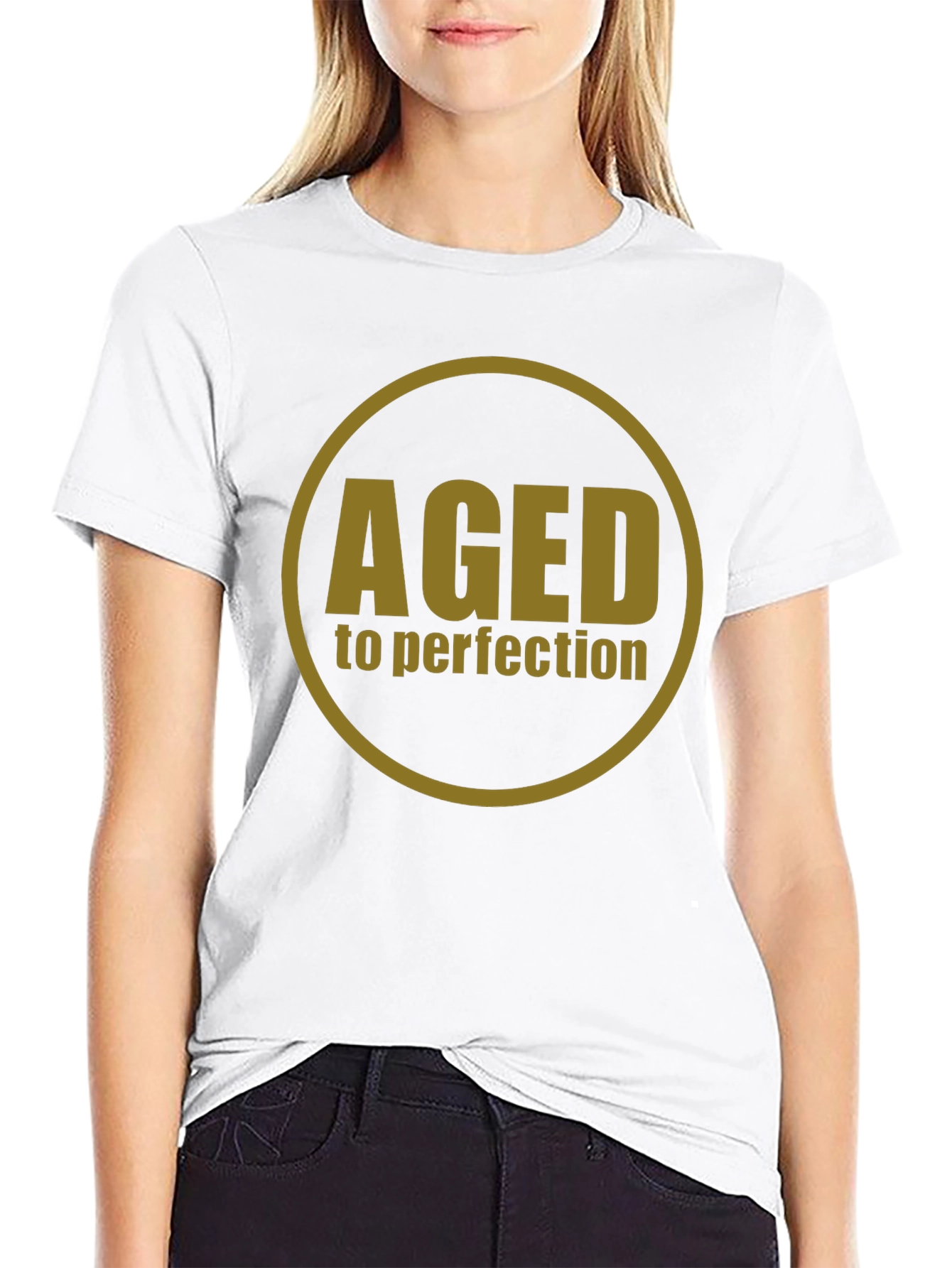 Aged to Perfection Black Graphic Tee