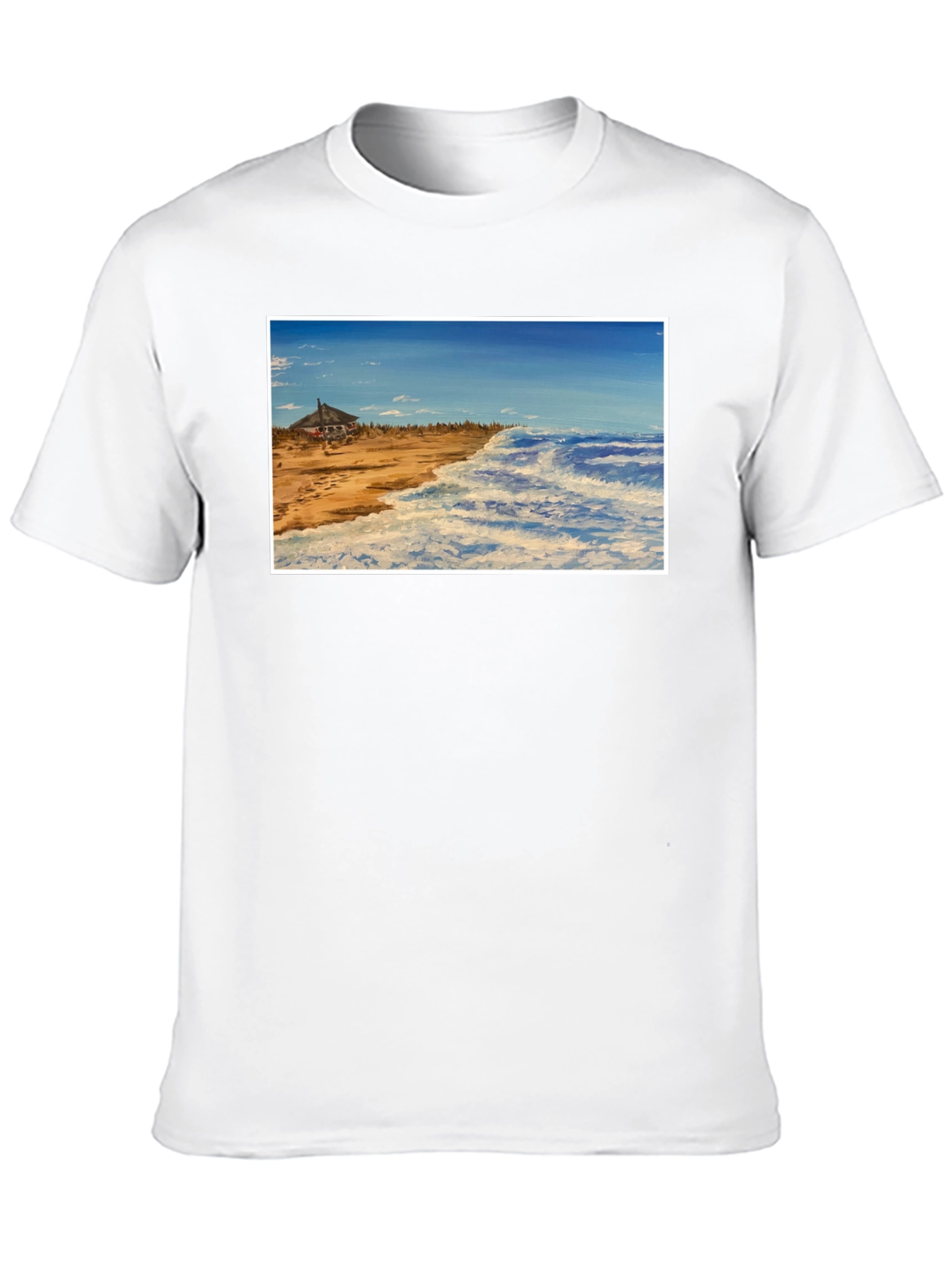 Beach House Graphic Tee - Coastal Style