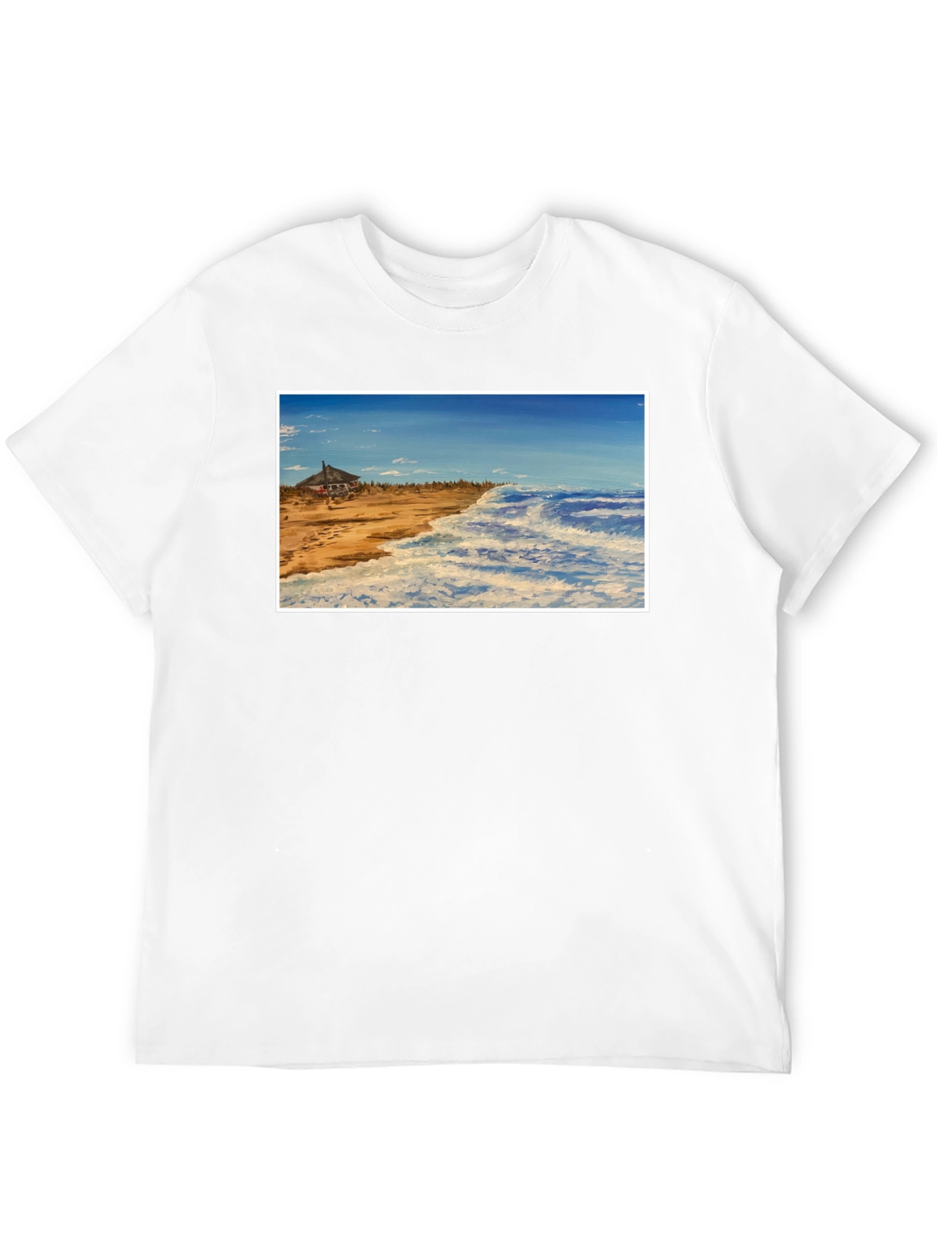 Beach House Graphic Tee - Coastal Style