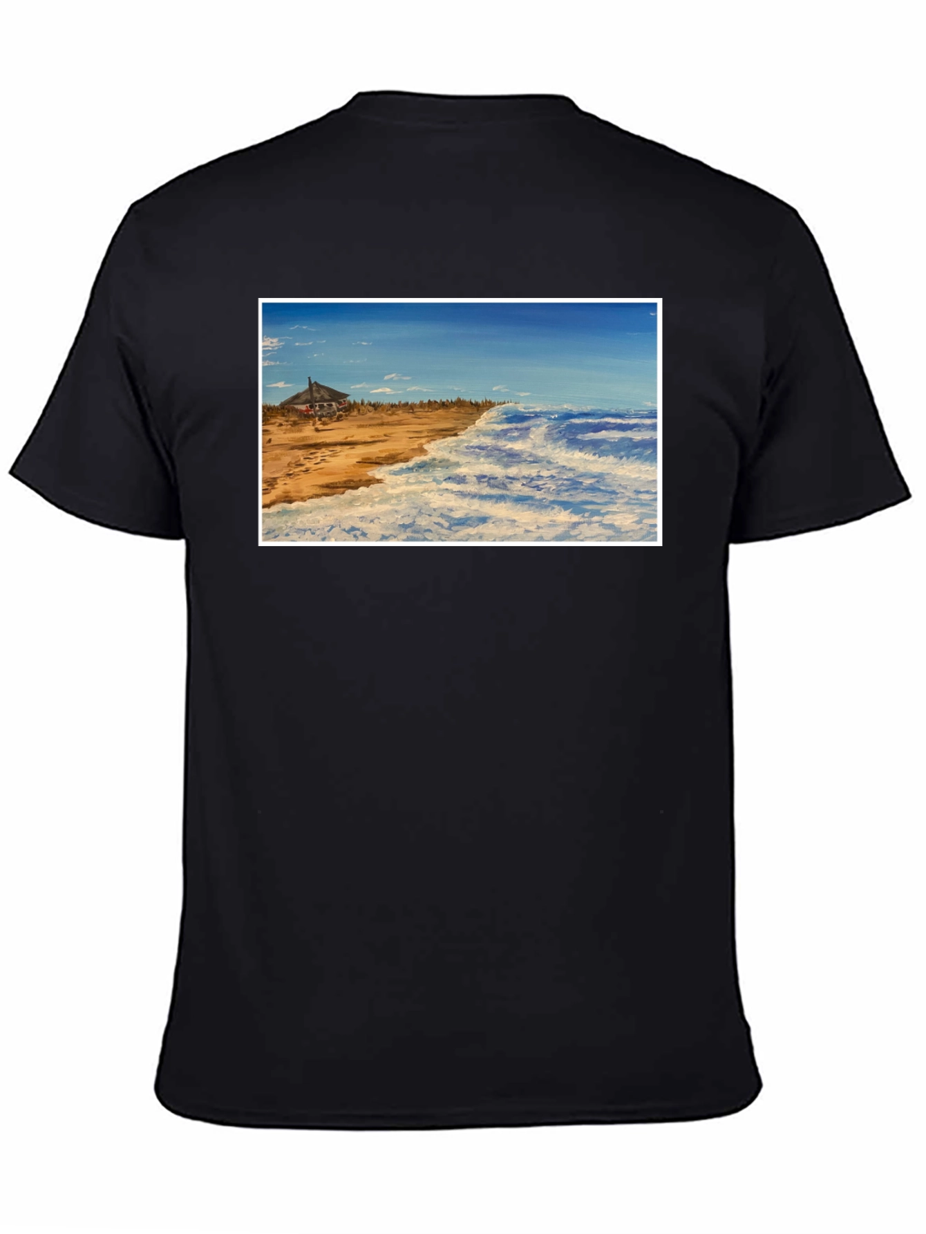 Beach House Graphic Tee - Coastal Style
