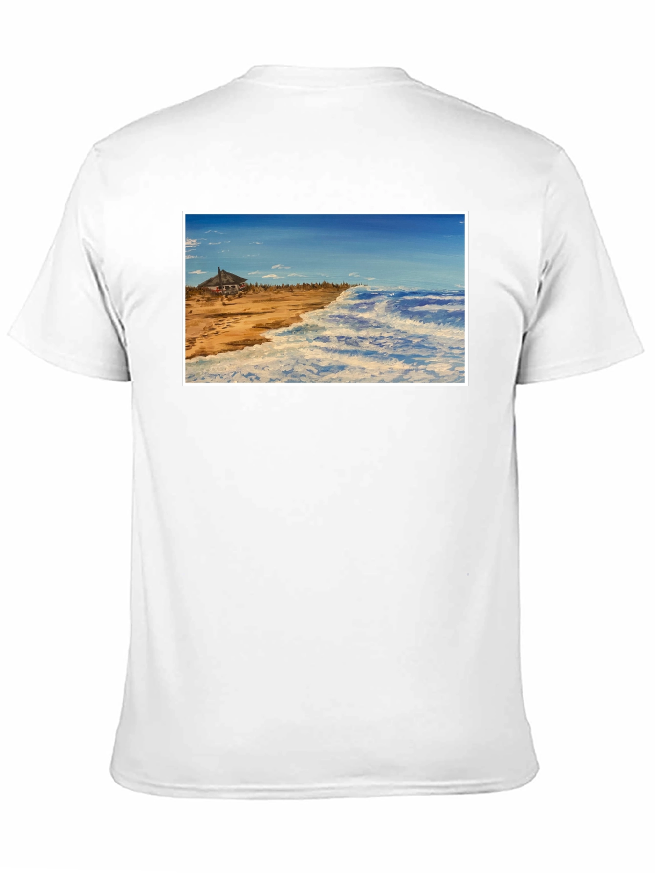 Beach House Graphic Tee - Coastal Style