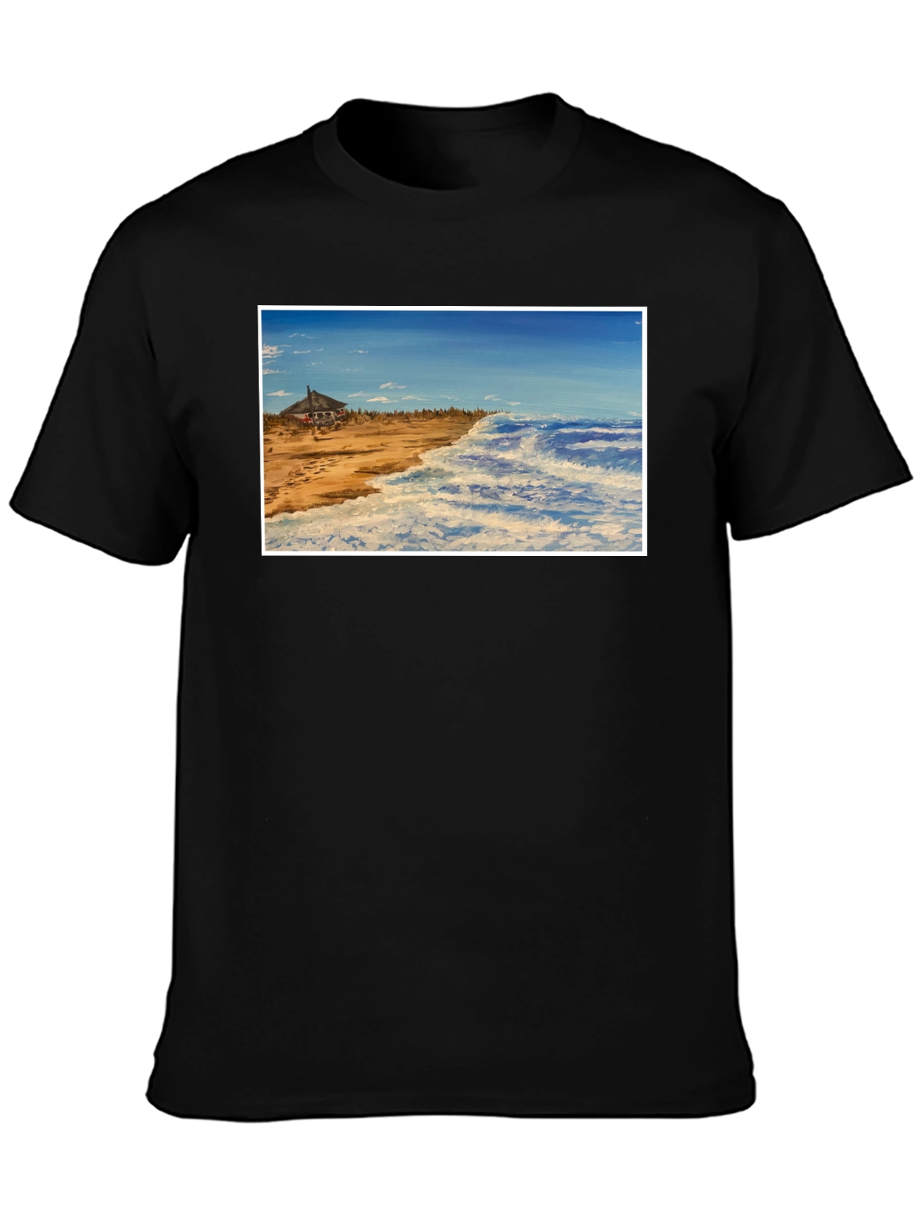 Beach House Graphic Tee - Coastal Style