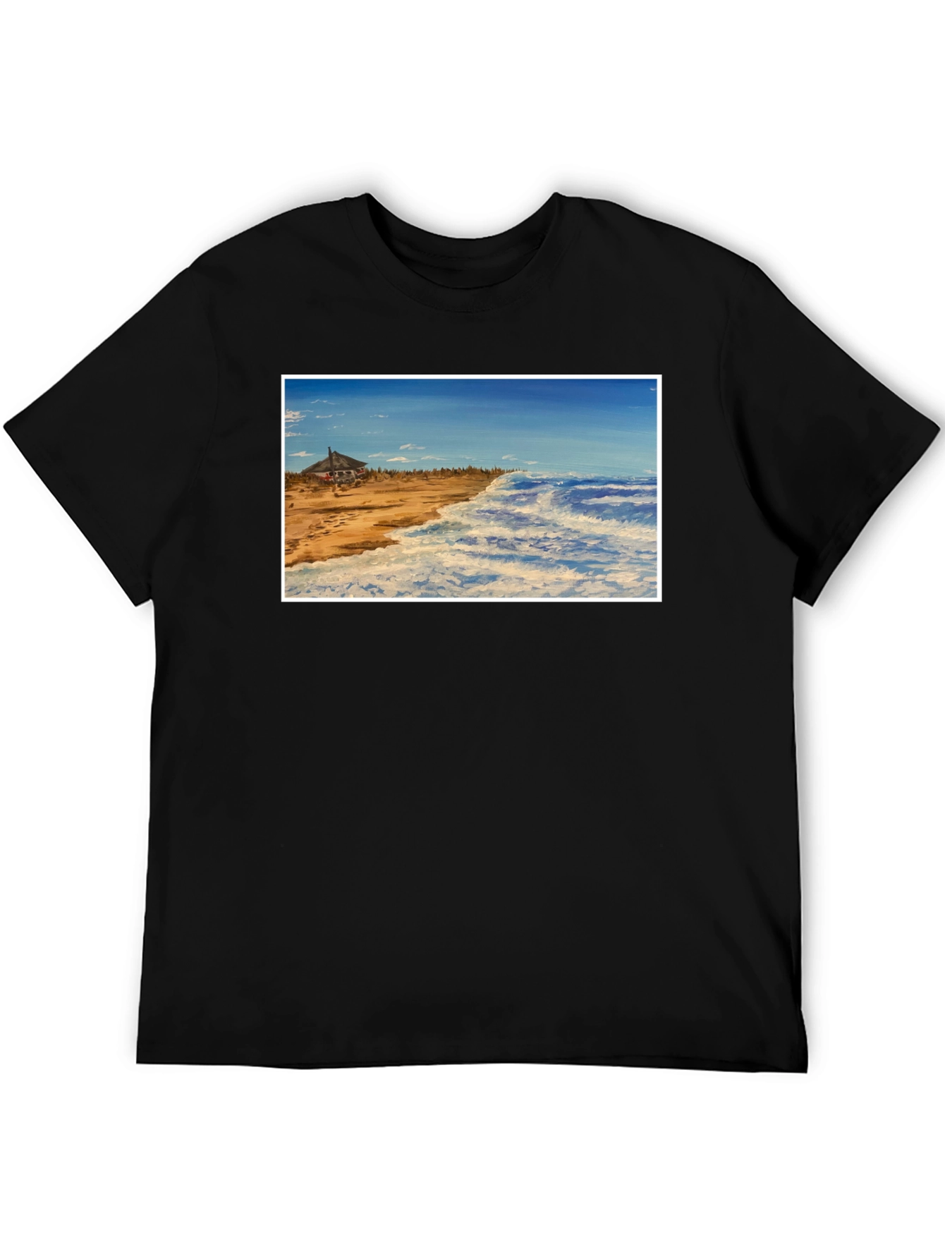 Beach House Graphic Tee - Coastal Style
