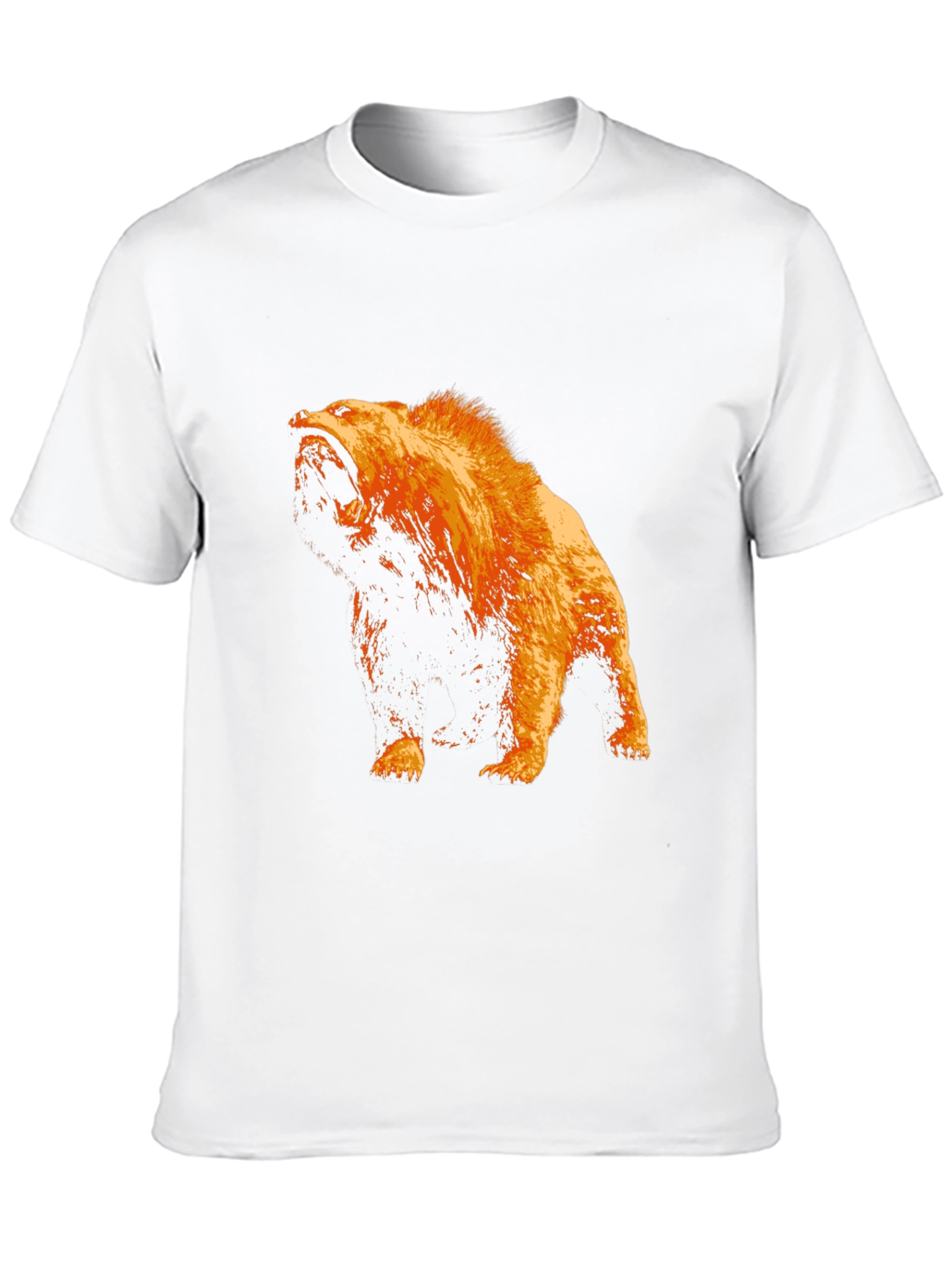 Bear Graphic T-Shirt - Black Cotton Tee