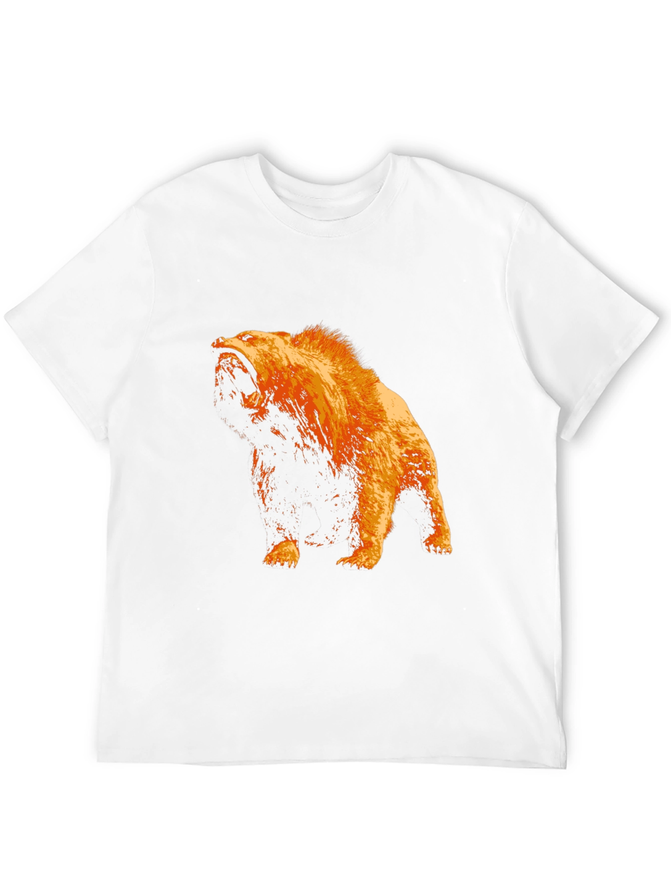 Bear Graphic T-Shirt - Black Cotton Tee