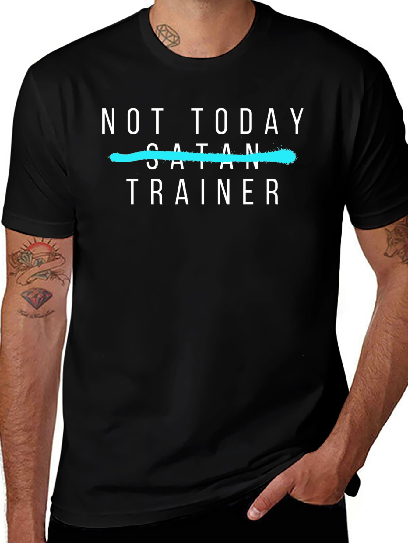 Not Today Satan Trainer T-Shirt