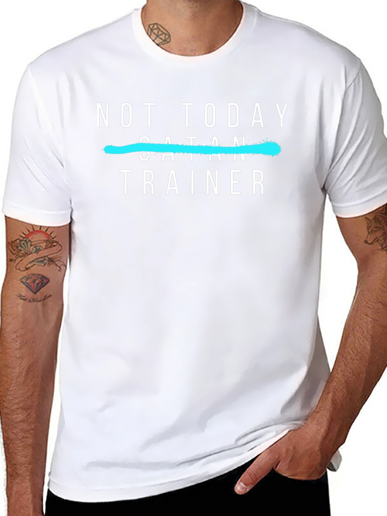 Not Today Satan Trainer T-Shirt