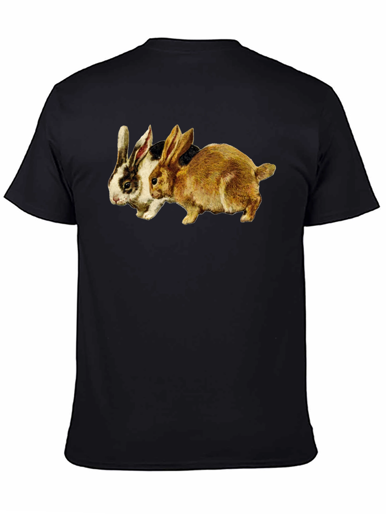 Rabbits Graphic Tee - Classic Black T-Shirt