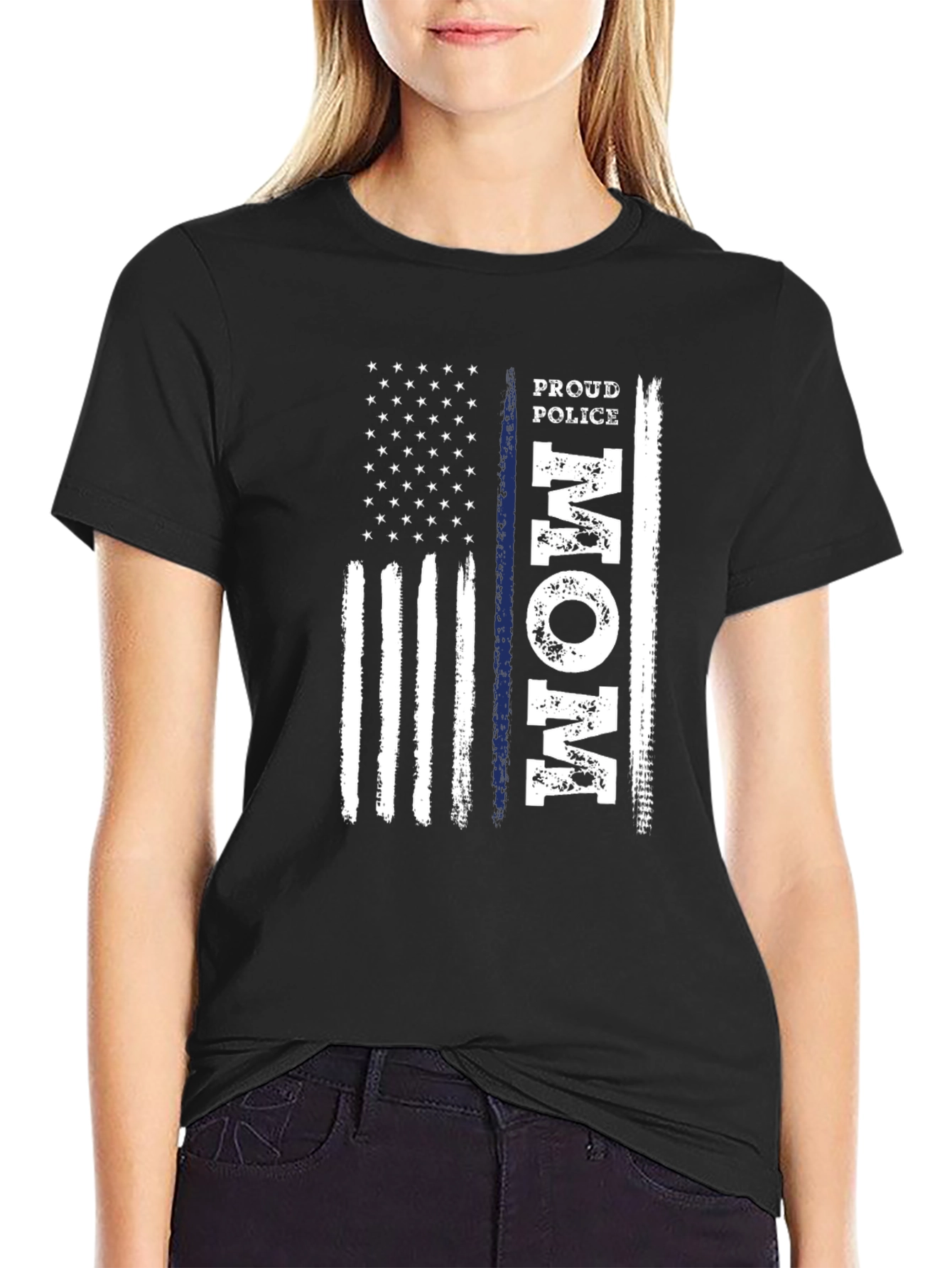 Proud Police Mom T-Shirt