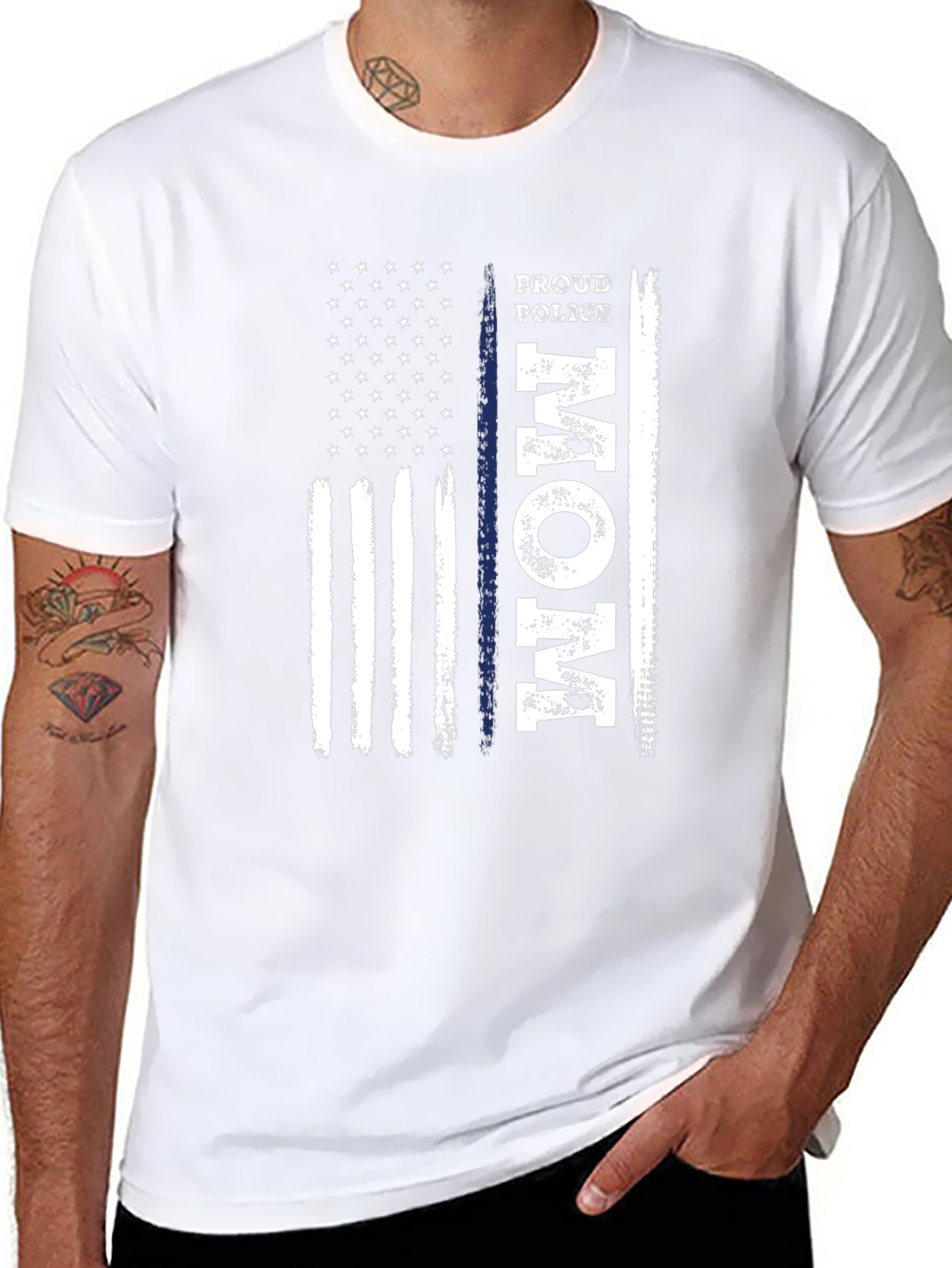 Proud Police Mom T-Shirt