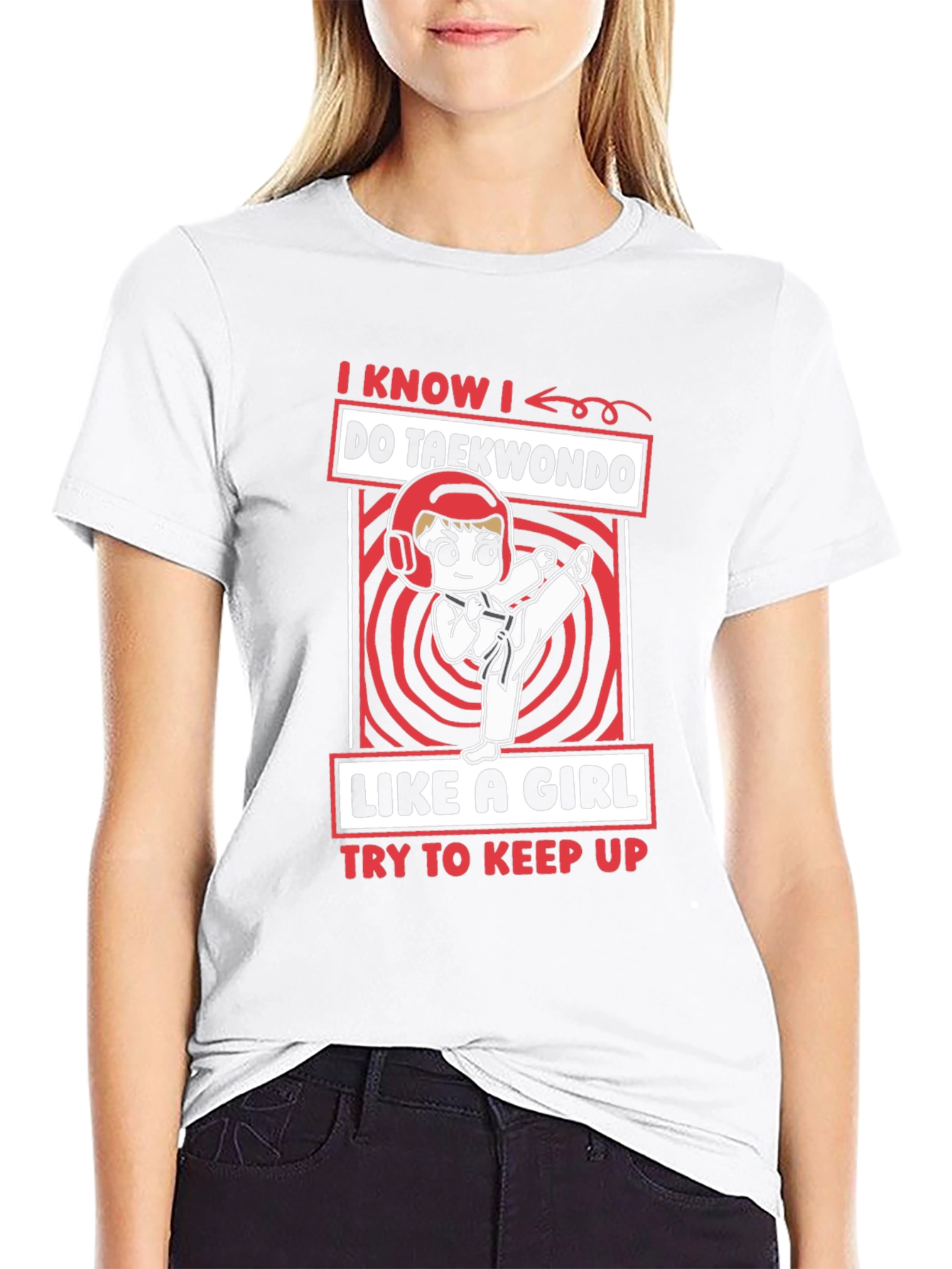 Taekwondo Girls T-Shirt: I Know I Do Taekwondo