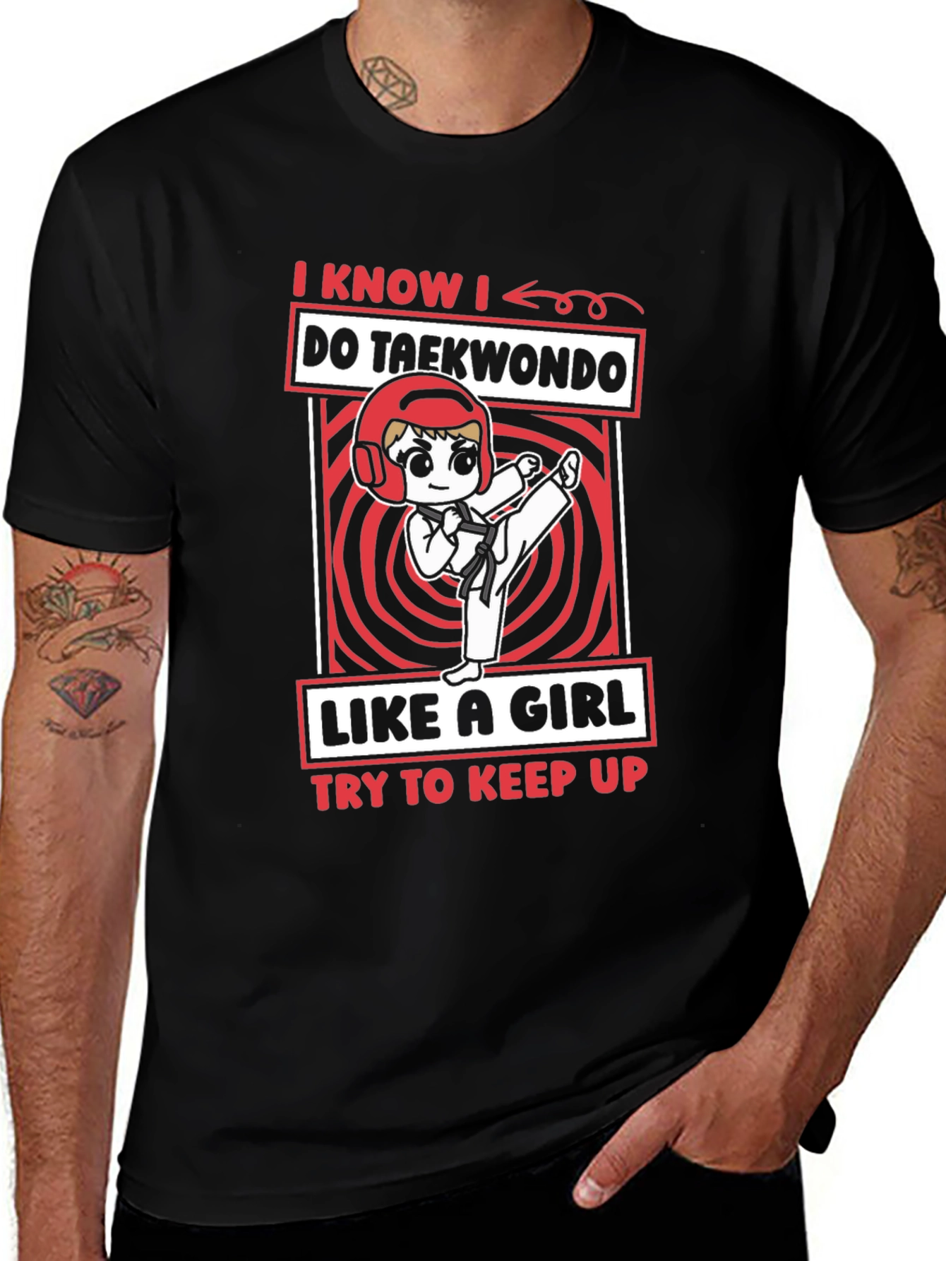 Taekwondo Girls T-Shirt: I Know I Do Taekwondo