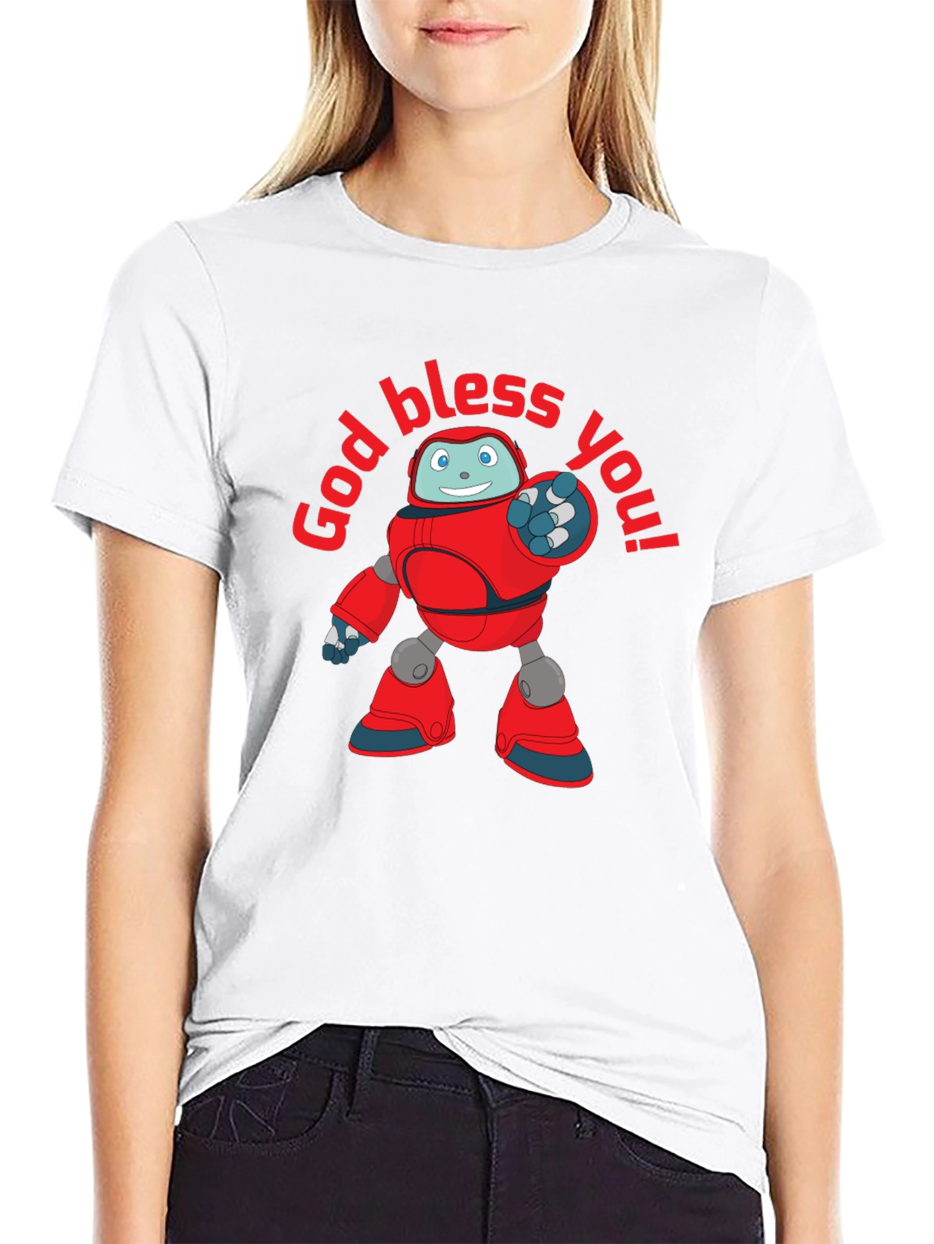 God Bless You Robot T-Shirt
