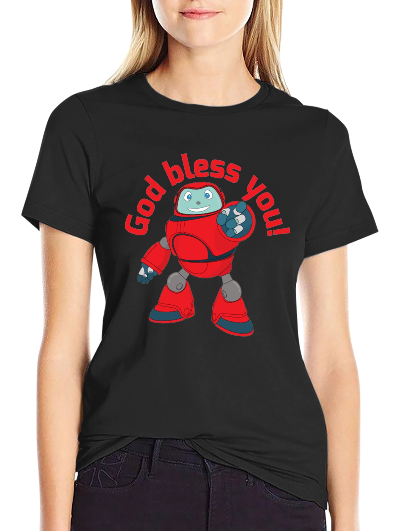 God Bless You Robot T-Shirt
