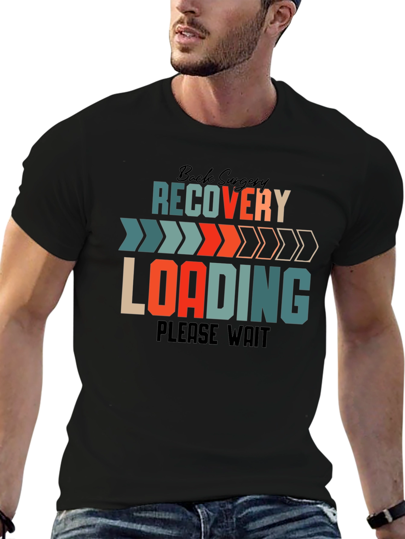 Back Surgery Recovery Loading Funny T-Shirt