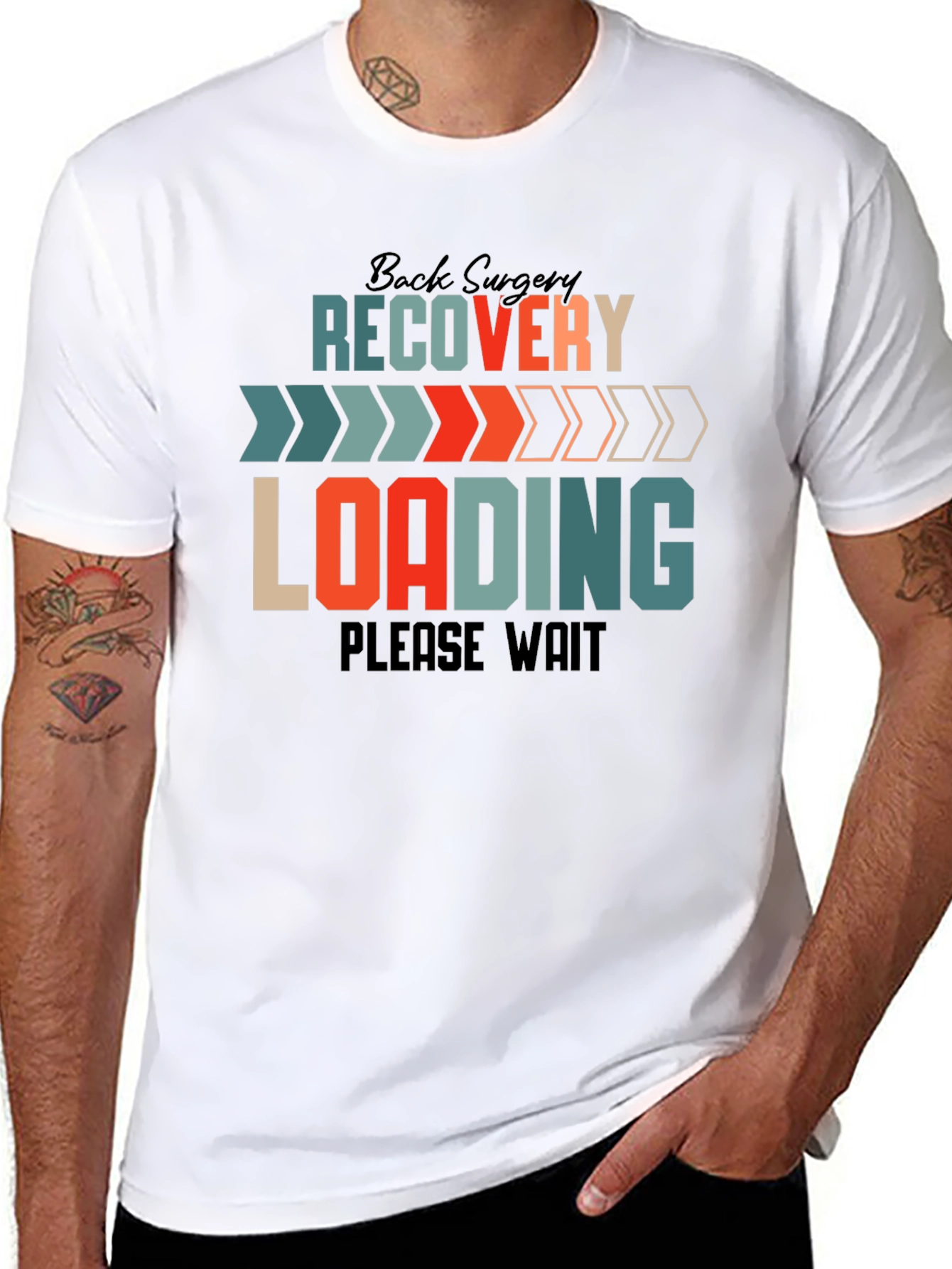 Back Surgery Recovery Loading Funny T-Shirt