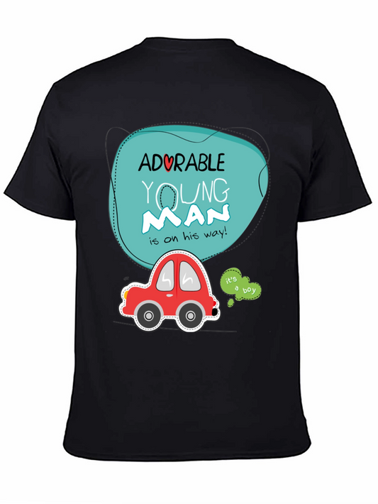 Adorable Young Man Baby Shower T-Shirt