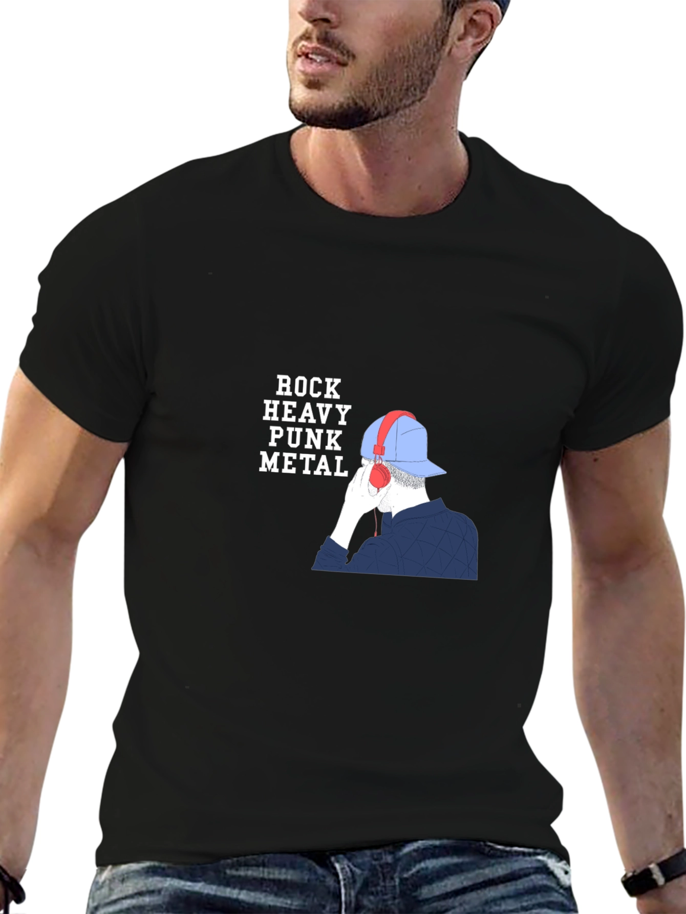 Rock Heavy Punk Metal Graphic T-Shirt
