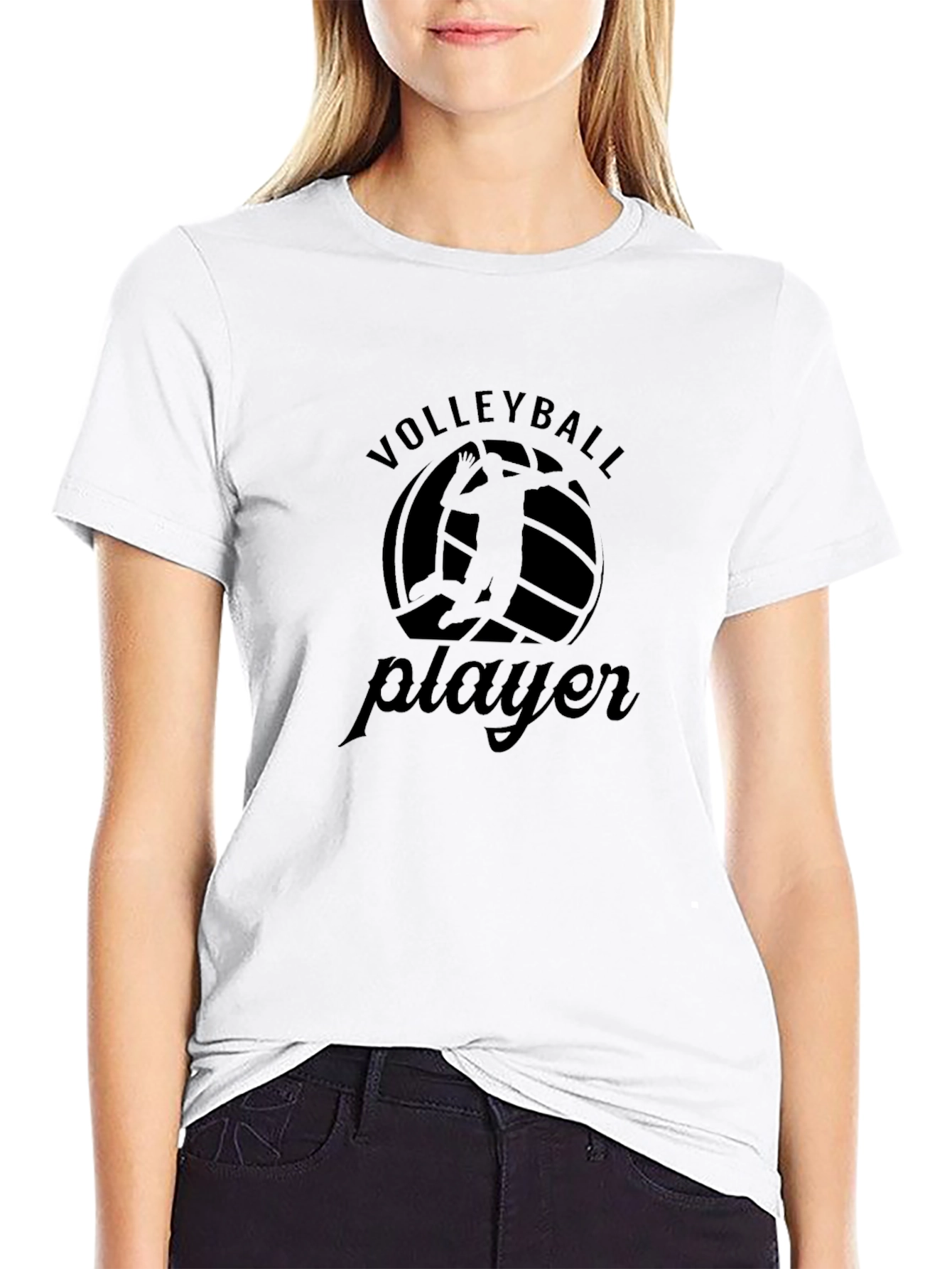 Volleyball Player Graphic T-Shirt