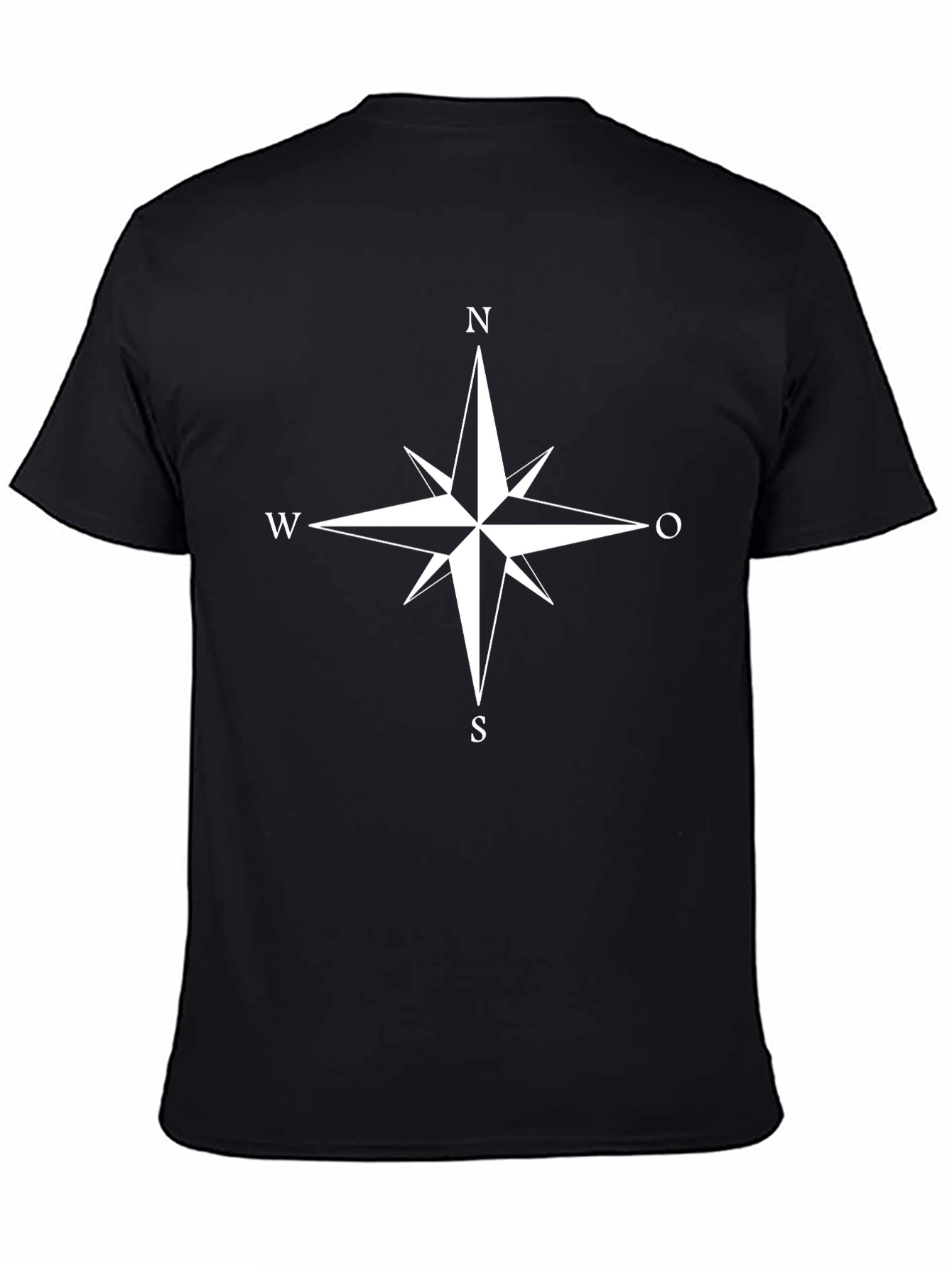 Compass Rose Graphic T-Shirt - Classic Style