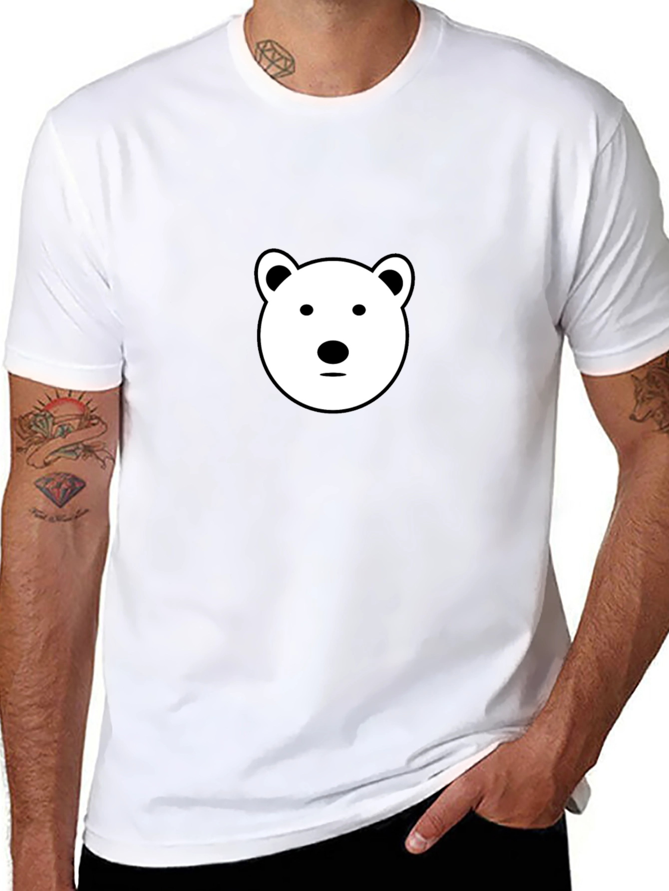Cool Bear Graphic Black T-Shirt