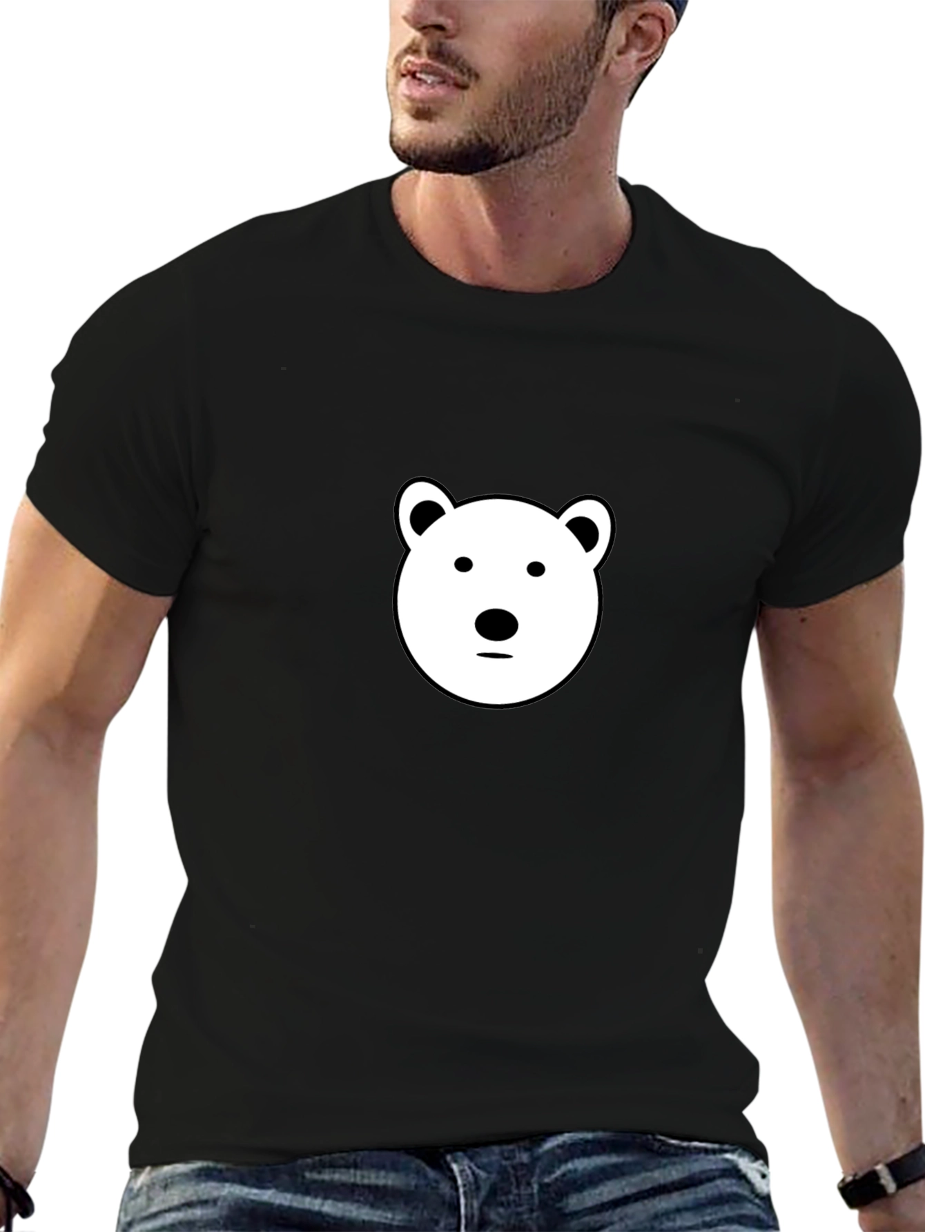 Cool Bear Graphic Black T-Shirt