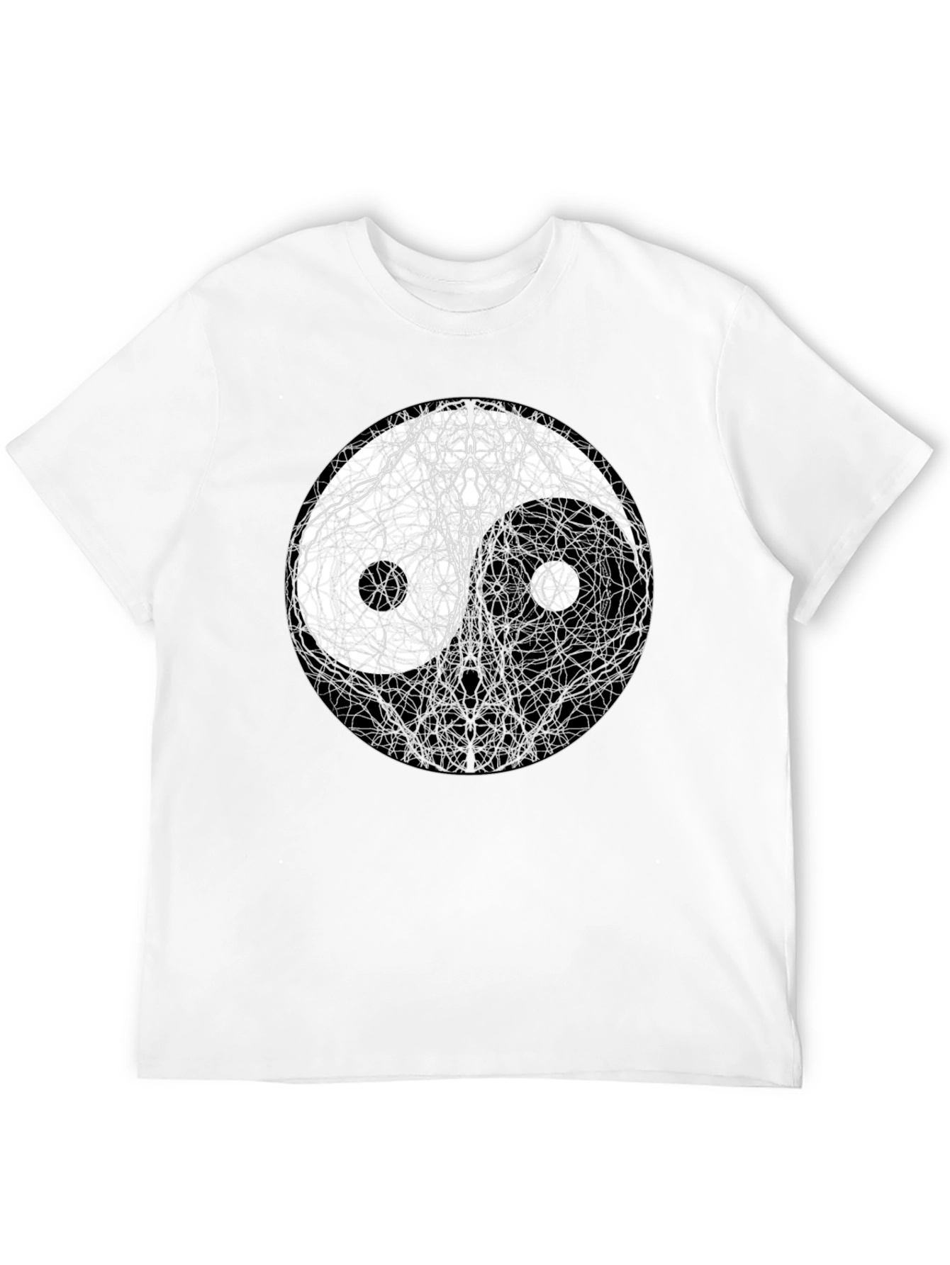 Yin Yang Tree Black T-Shirt